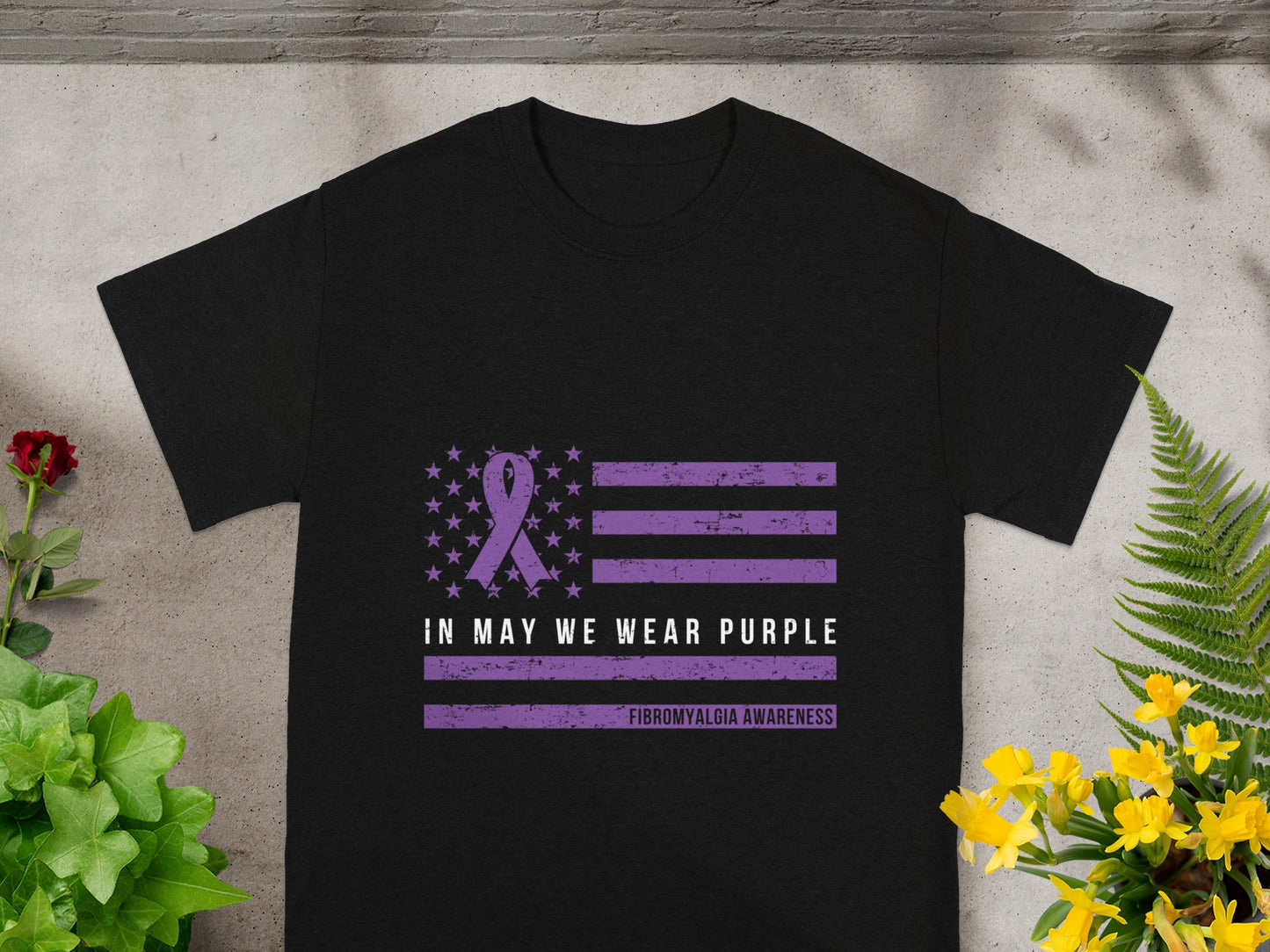 In May We Wear Purple Fibromyalgia Awareness T-shirt