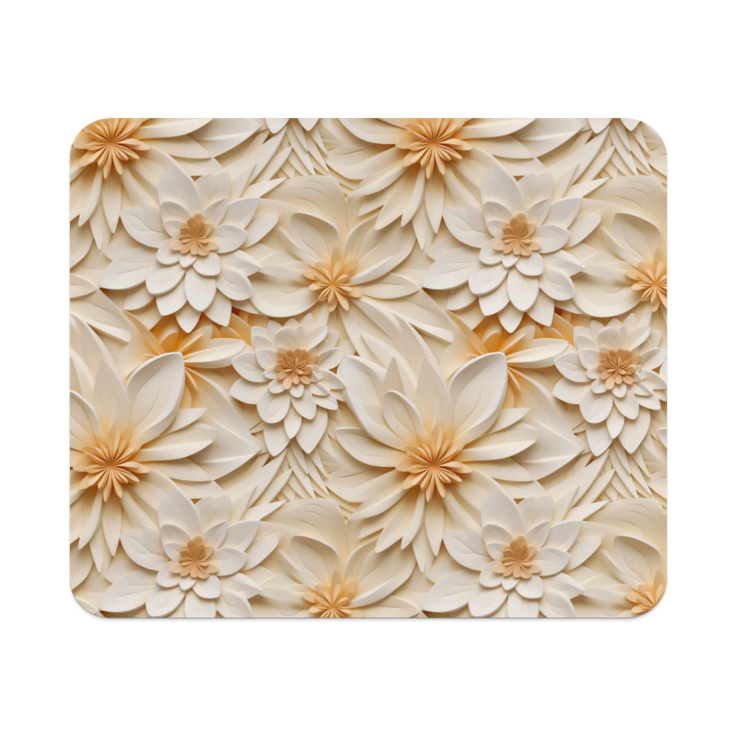 Elegant Floral Pattern Design Mouse Pad
