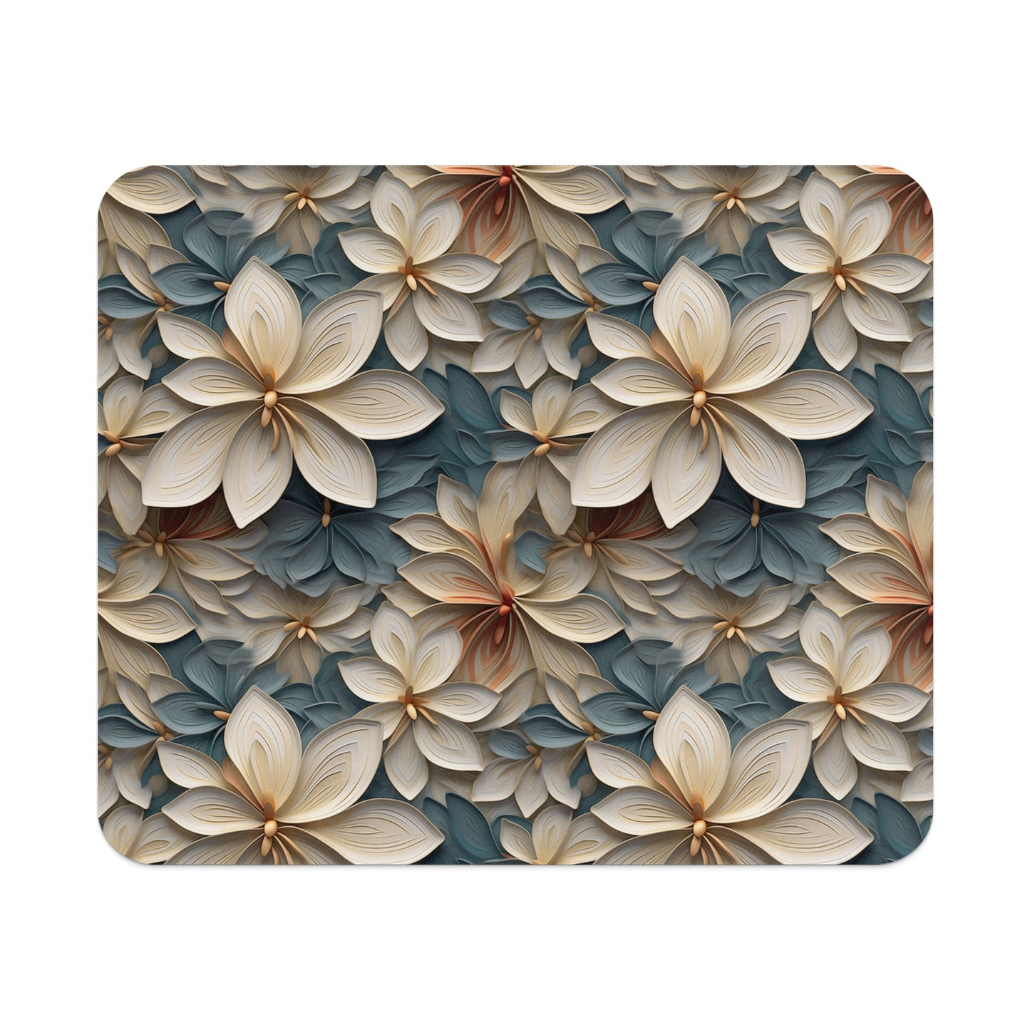Floral Pattern Design Mouse Pad for Office Decor