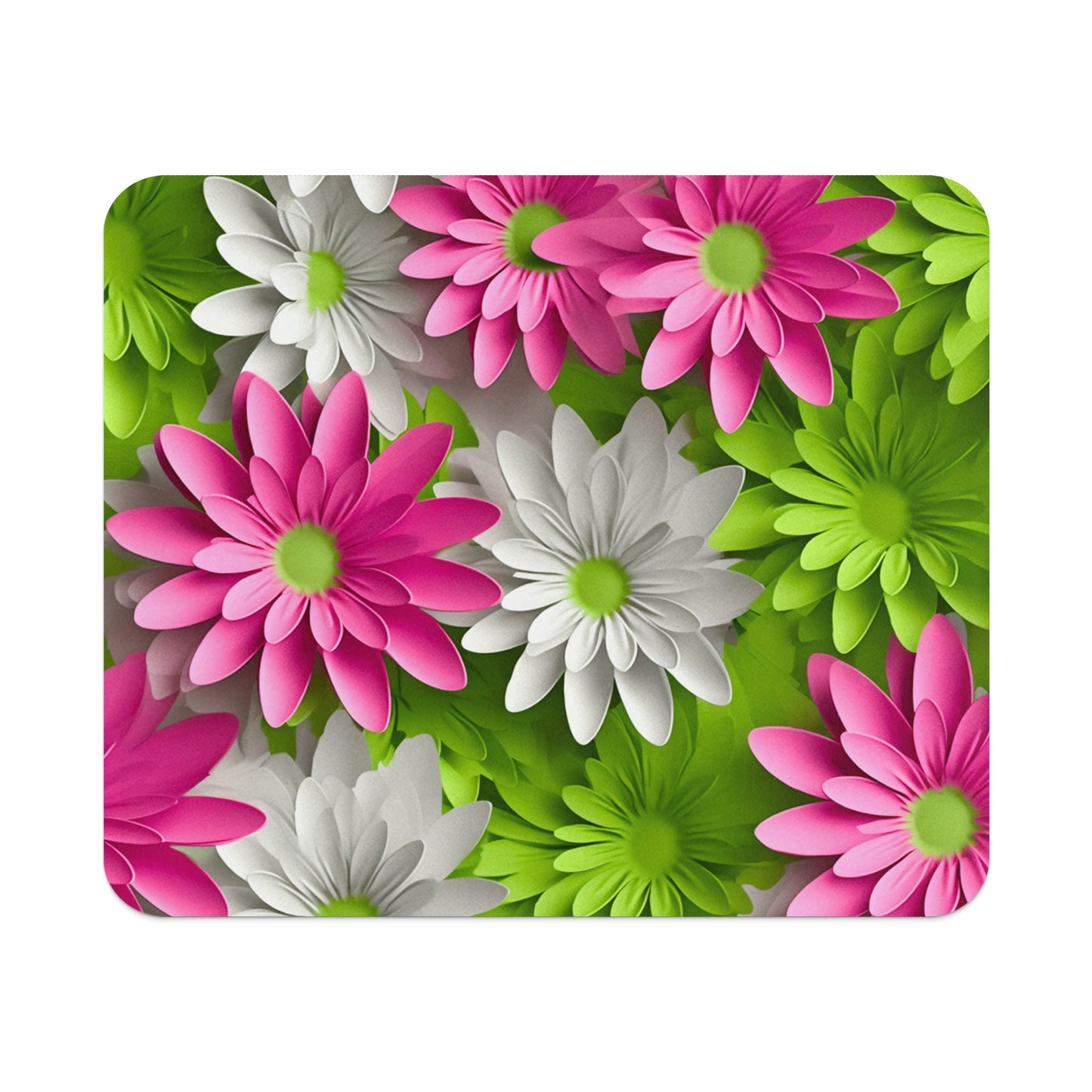 Vibrant Green and Pink Floral Pattern product type