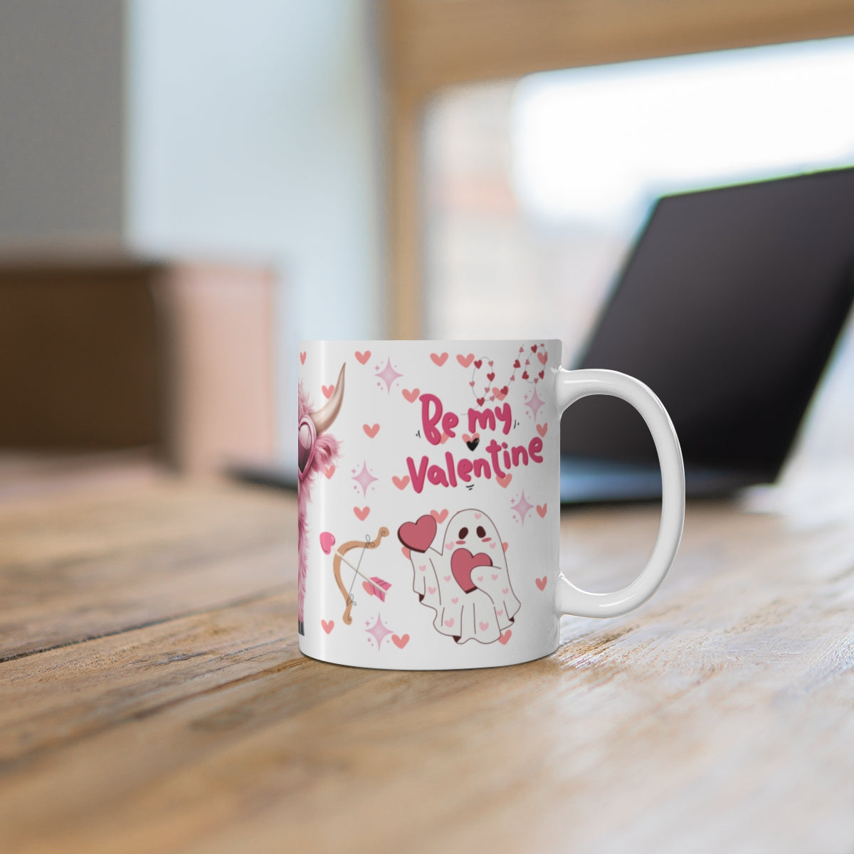 Be My Valentine Cute Ghost Mug Gift Idea
