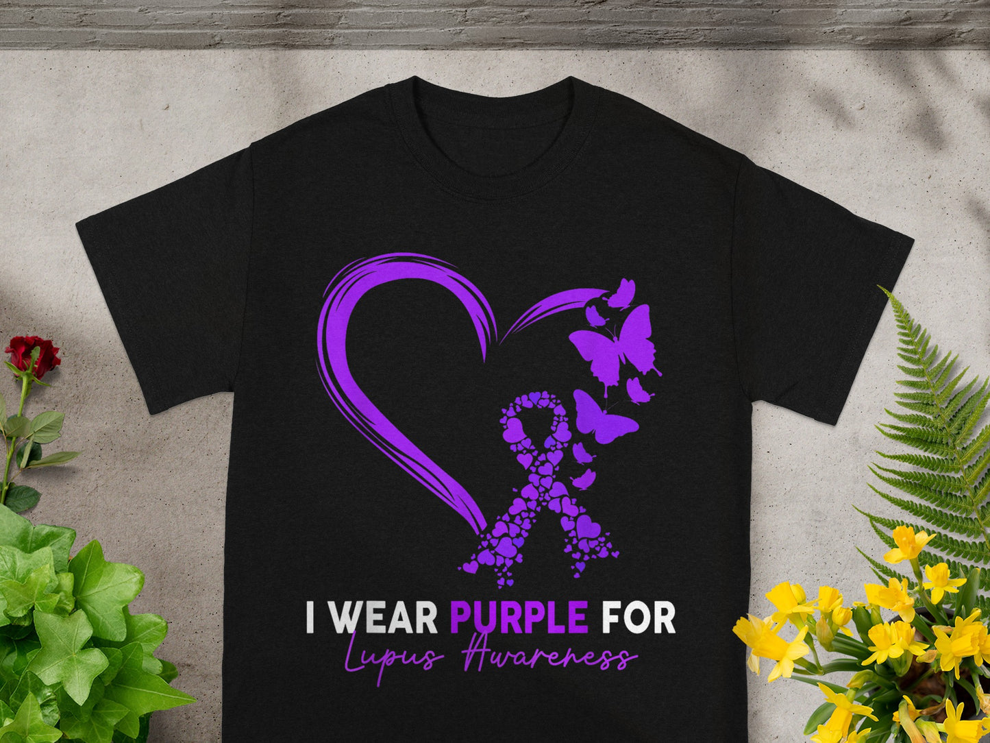 I Wear Purple For Lupus Awareness T-Shirt Product