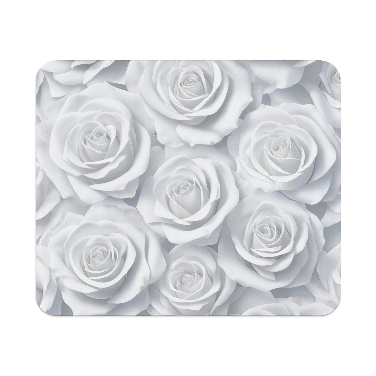 Elegant White Roses Pattern Decorative Product