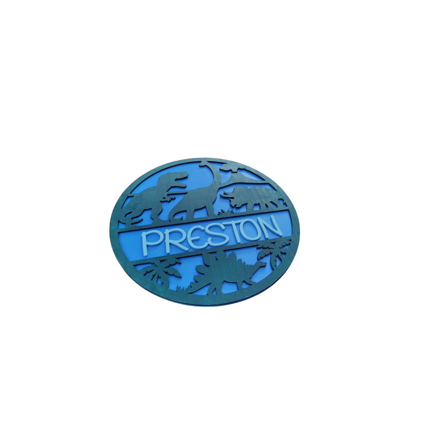 Dinosaur kids name room sign