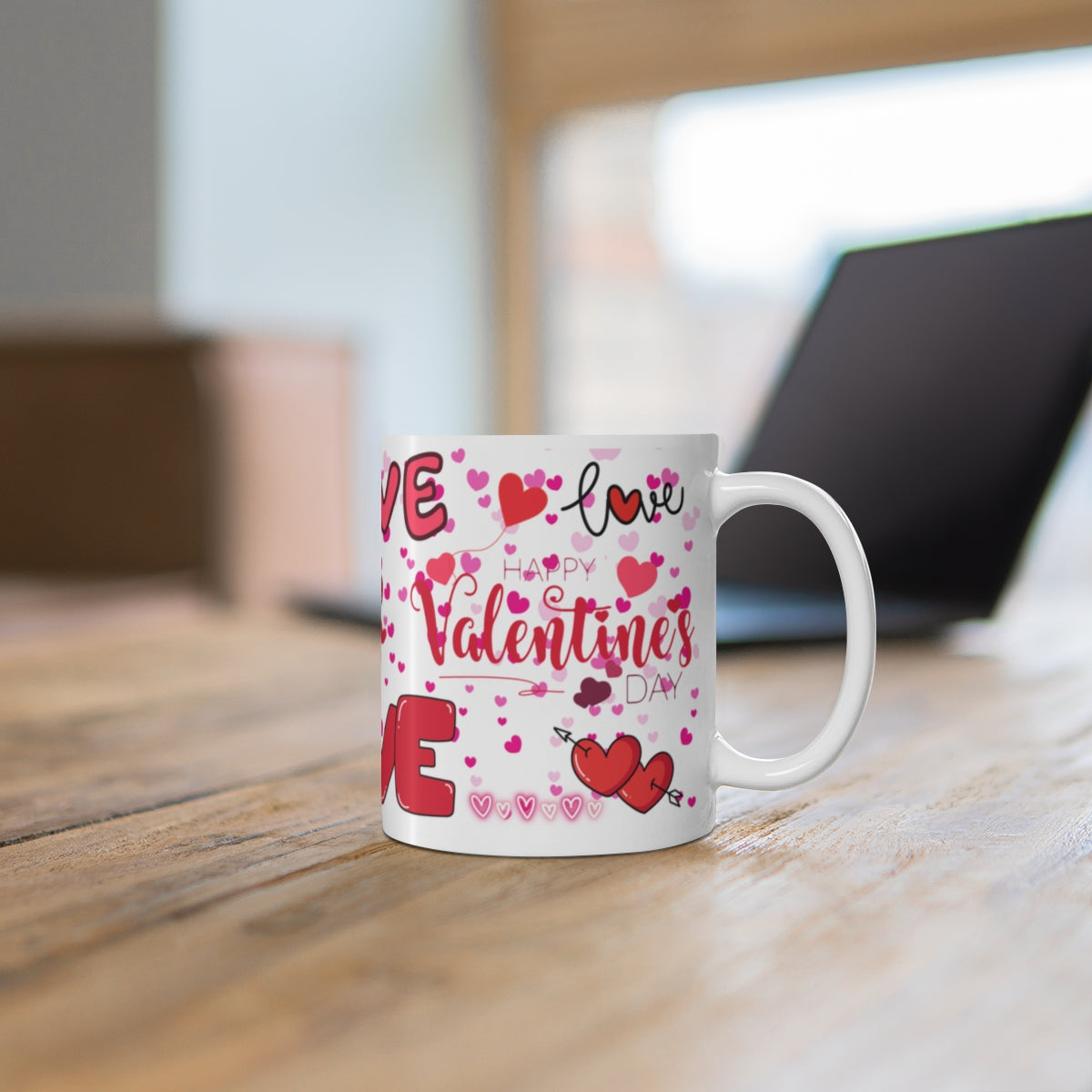 Happy Valentine's Day Love Hearts Mug Product