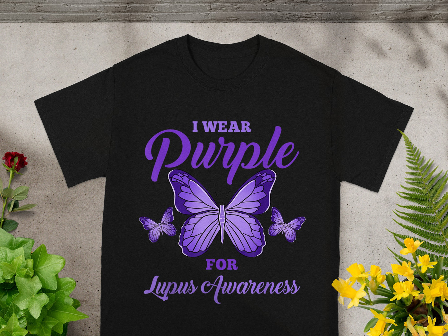 I Wear Purple For Lupus Awareness Butterfly Product
