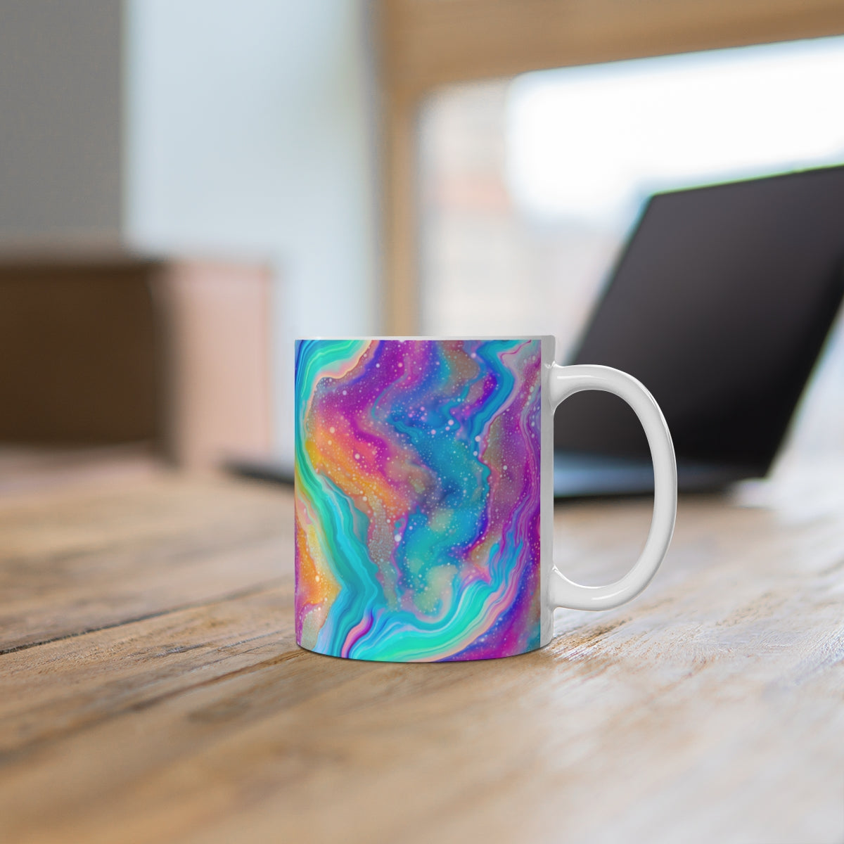 Colorful Abstract Galaxy Design Coffee Mug