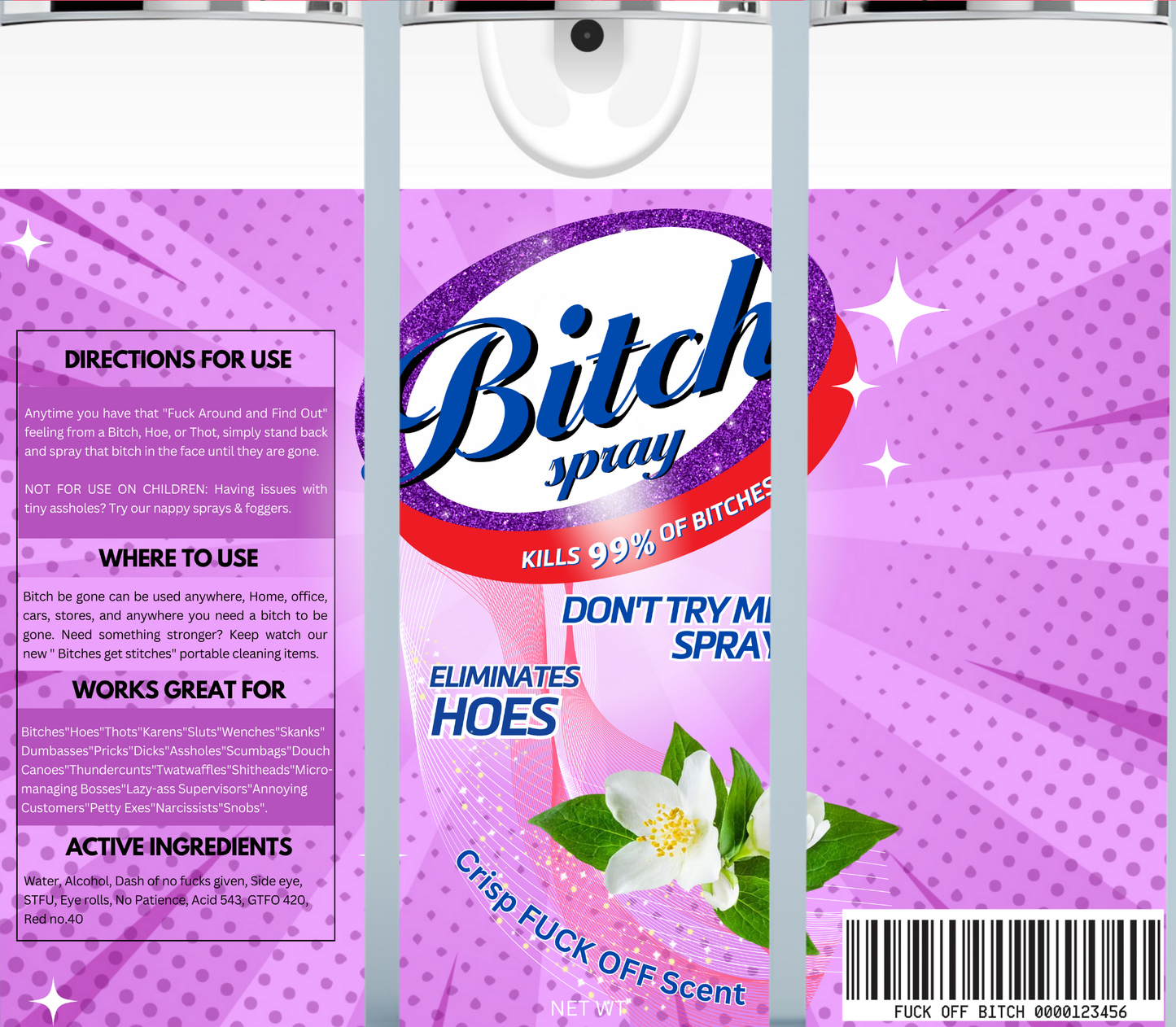 Bitch Be Gone Light Purple Tumbler