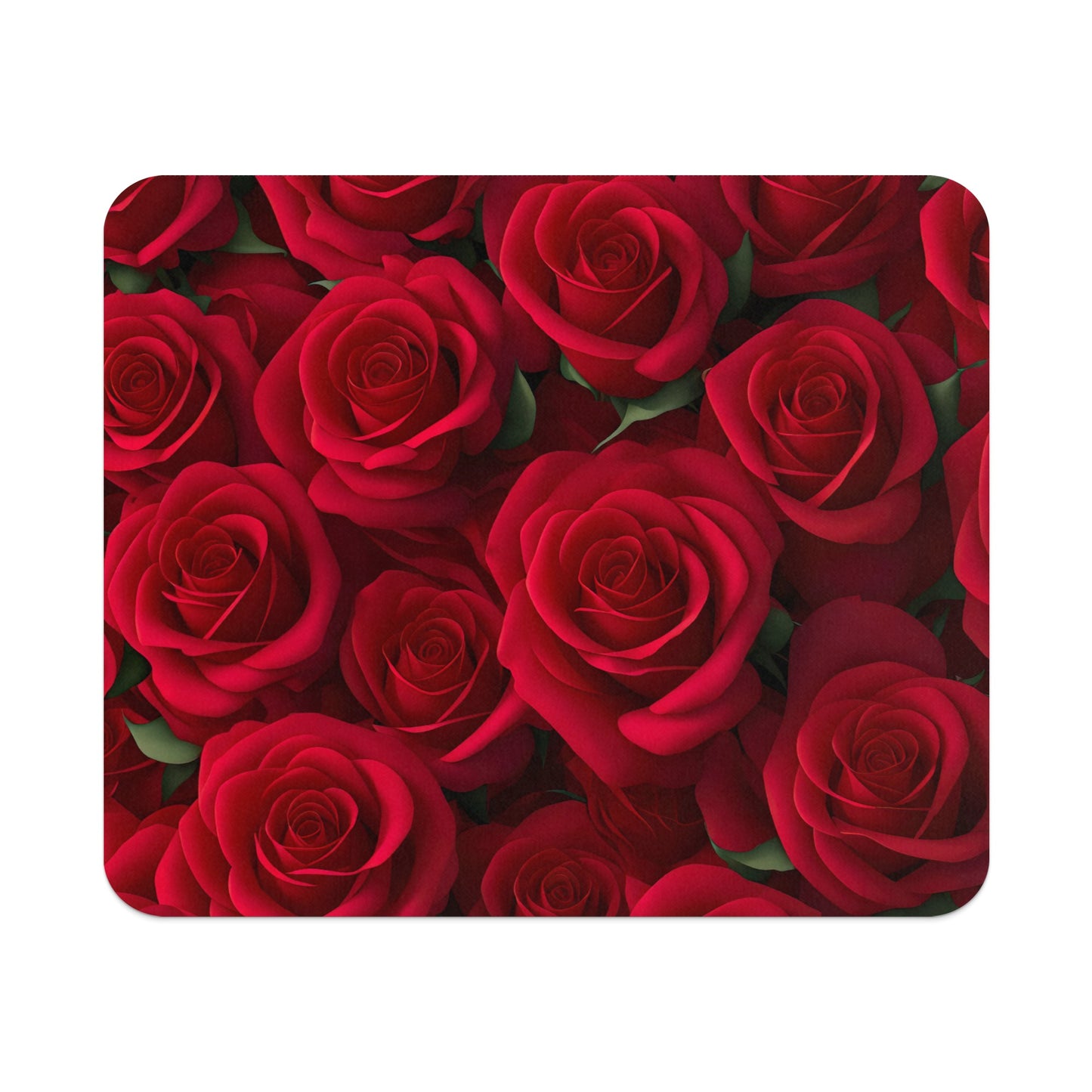 Vibrant Red Roses Pattern Mouse Pad Mousepad Product