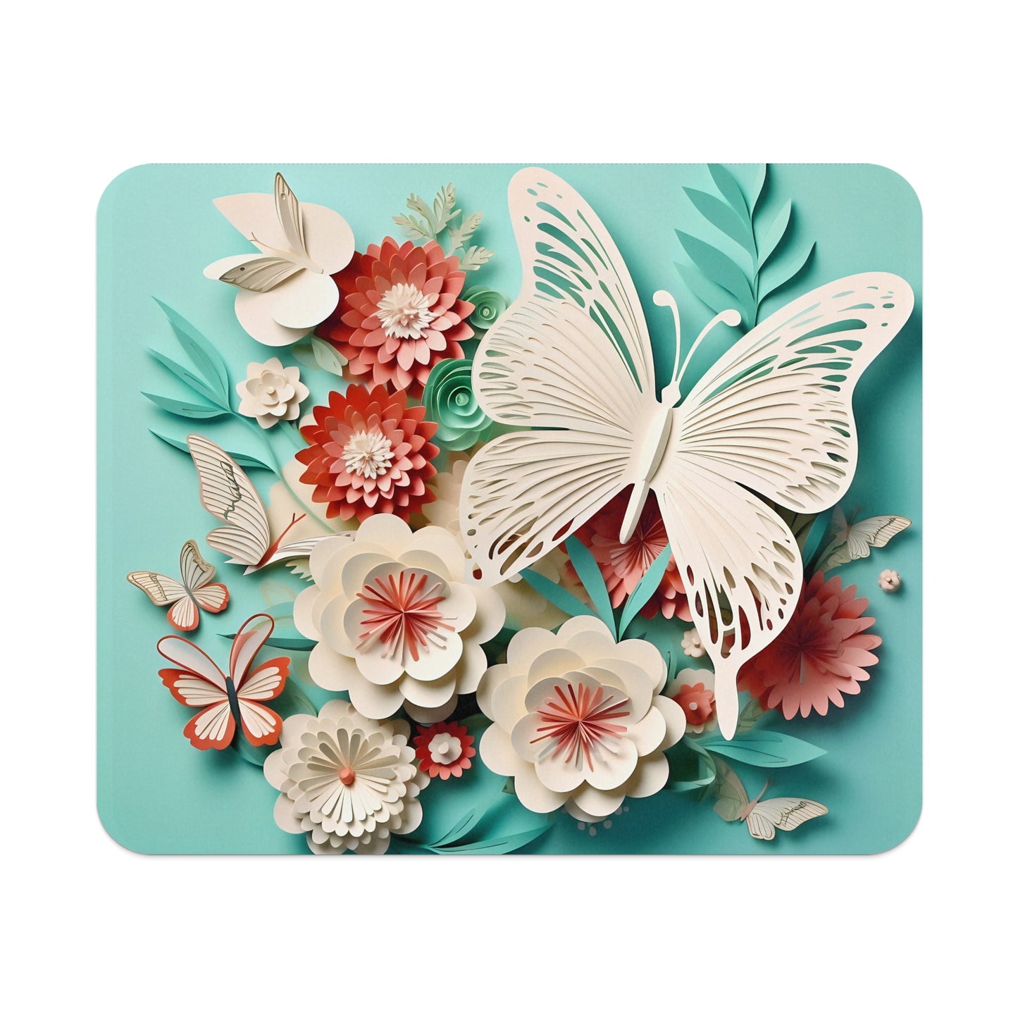 Beautiful Floral Butterflies Art Decor Decorative Piece