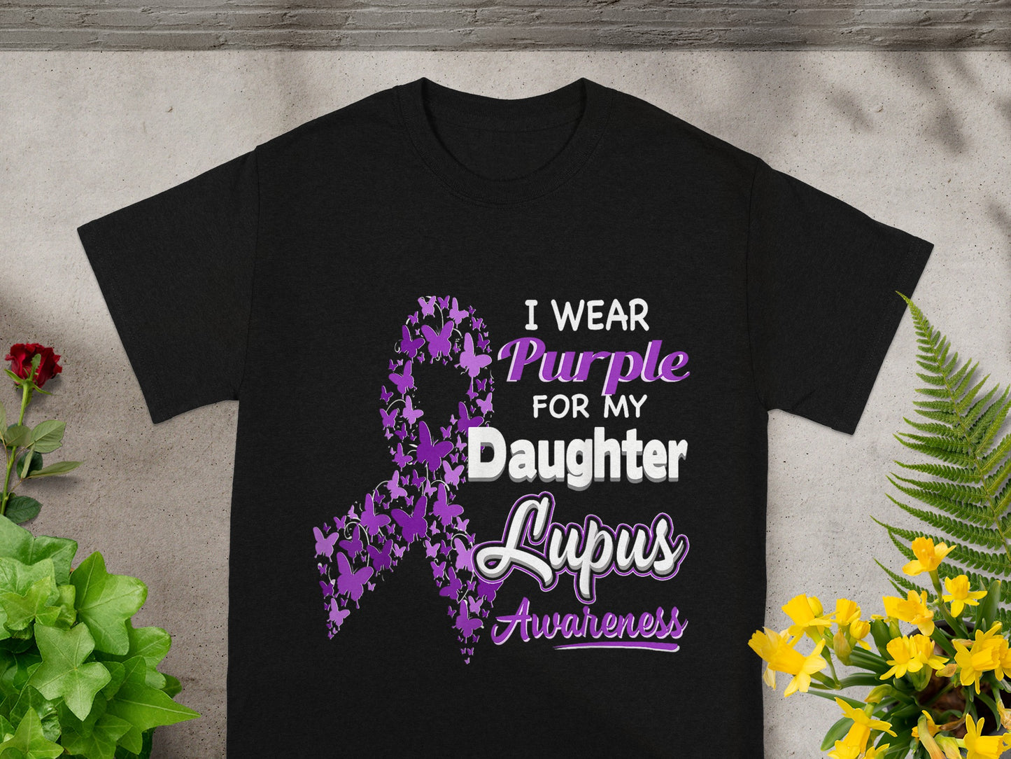 I Wear Purple For My Daughter Lupus Awareness T-shirt