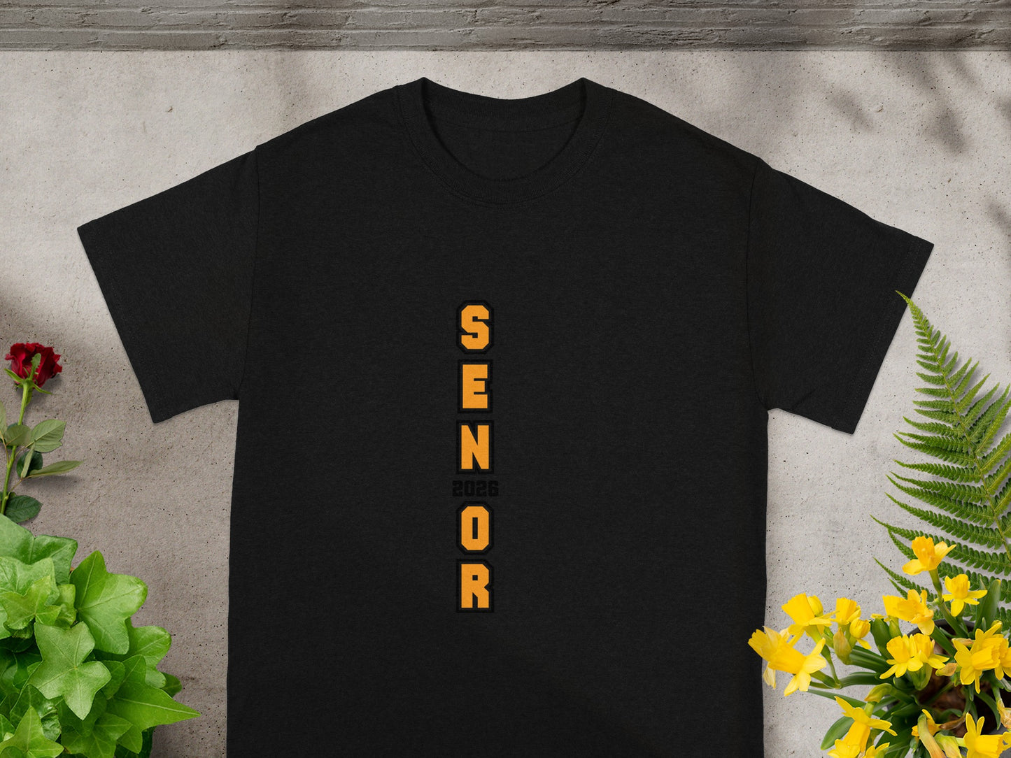 Senior 2026 Vertical Print T-shirt