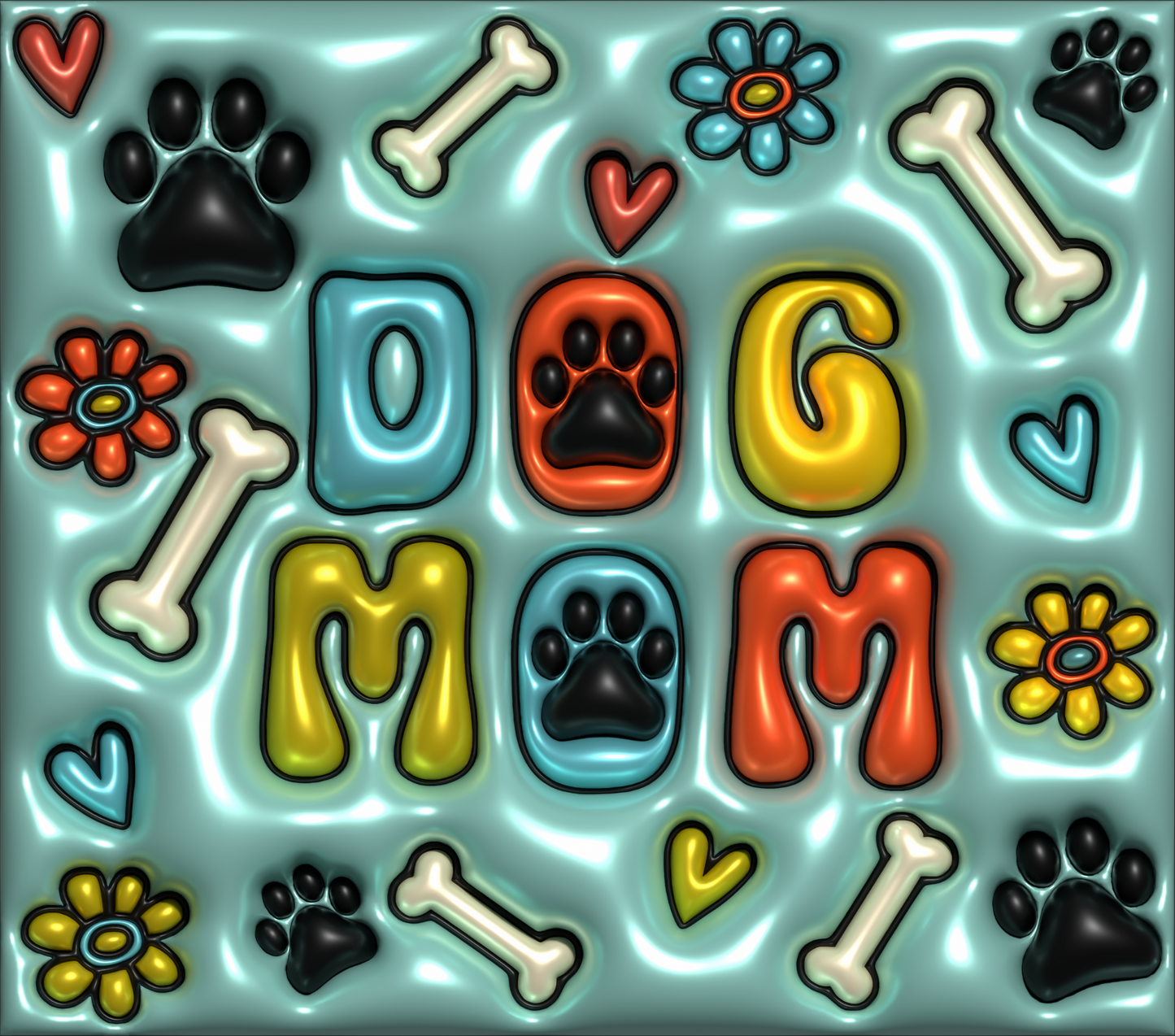 Mouse pad Puff Dog Mom