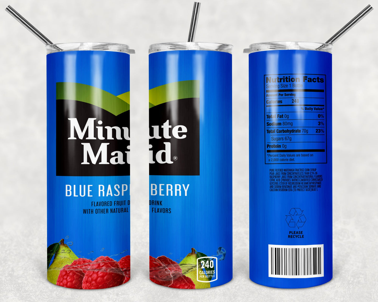 Minute Maid Blue Raspberry Tumbler
