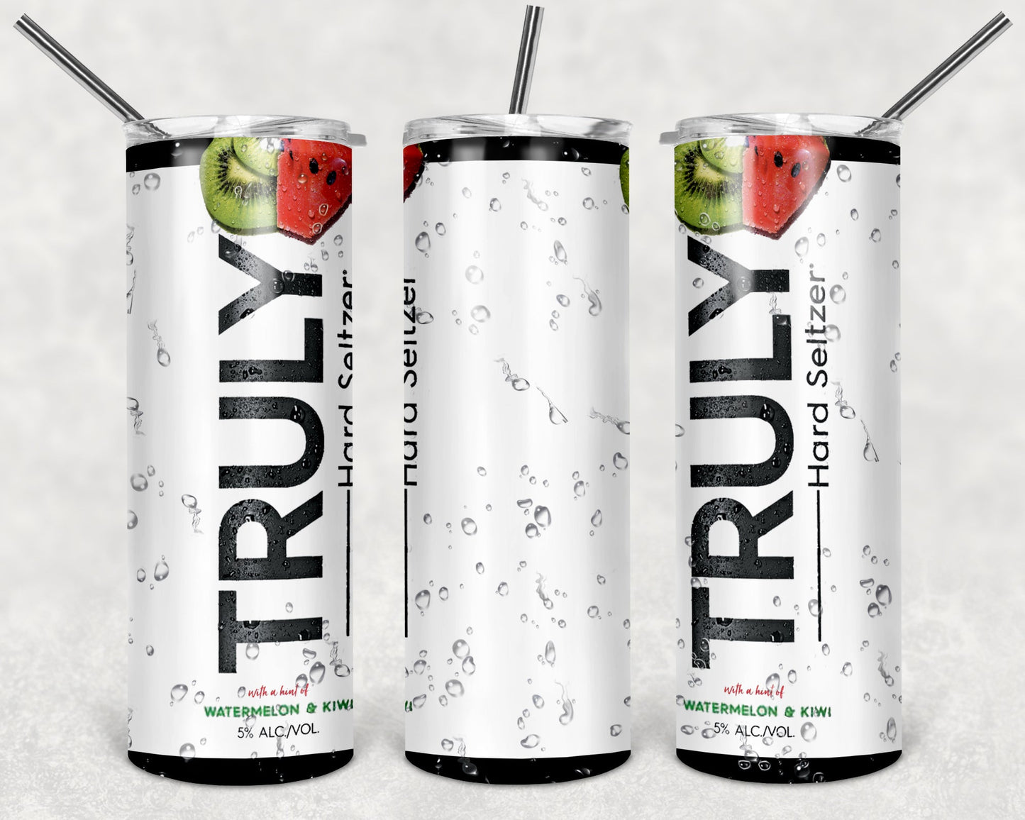 Truly Hard Seltzer Watermelon Kiwi tumbler