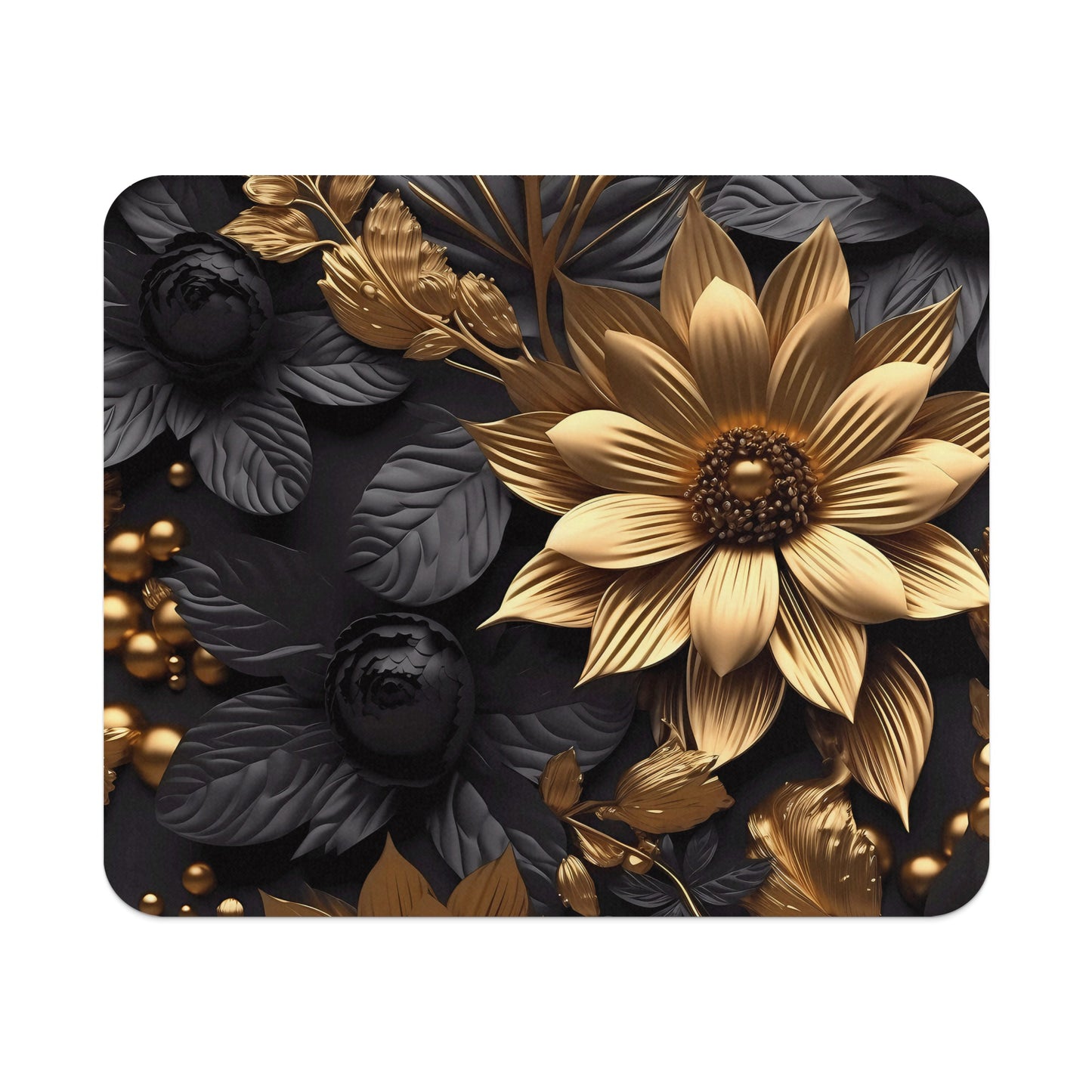 Elegant Black and Gold Floral Pattern product