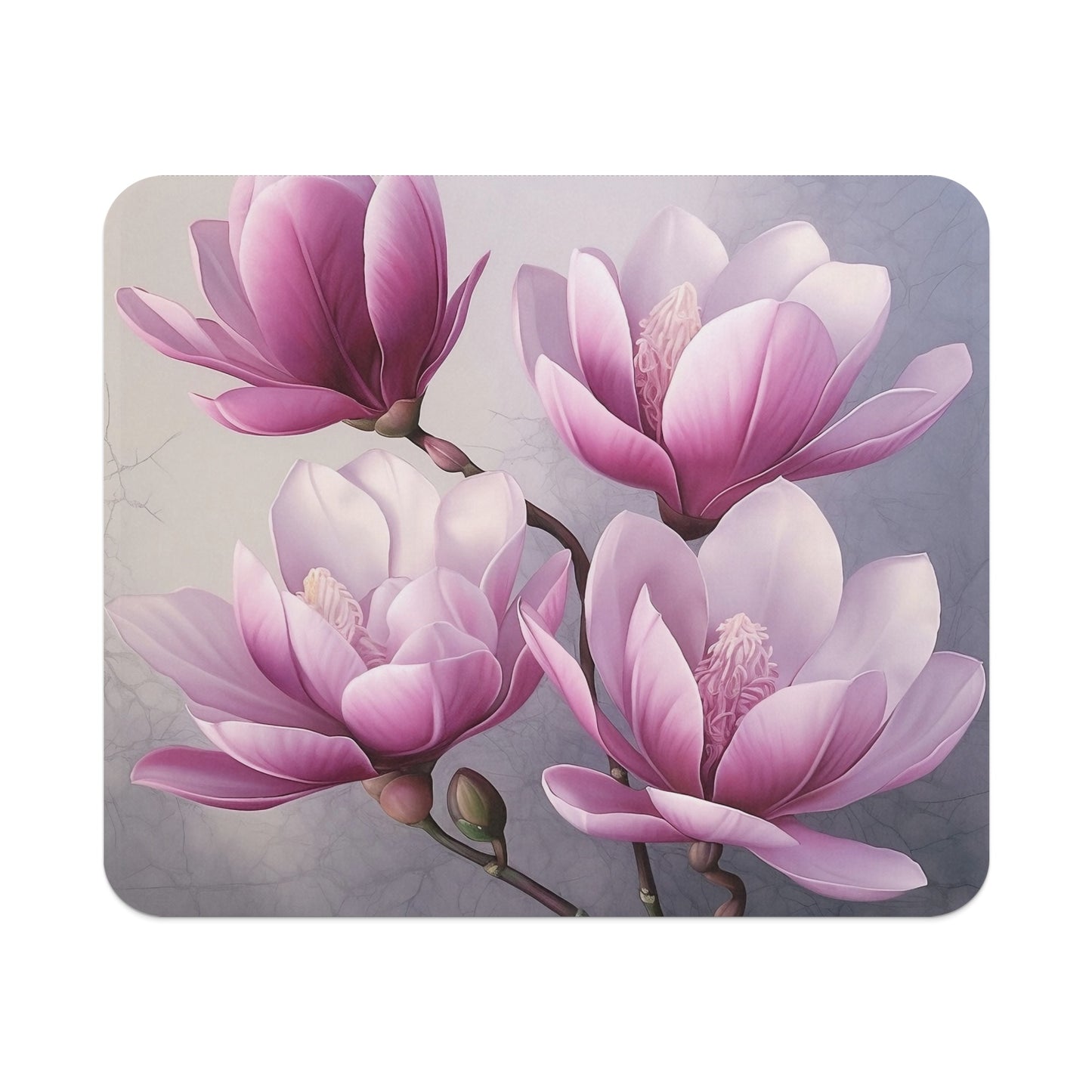 Beautiful Pink Magnolia Flowers Illustration product