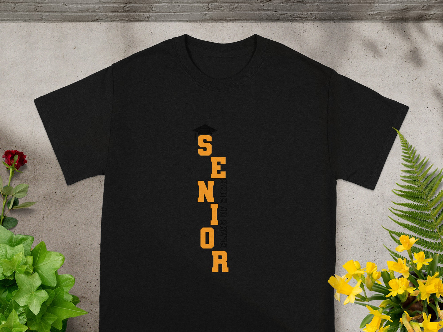 Senior Graduation Design Black T-Shirt Graduate Apparel
