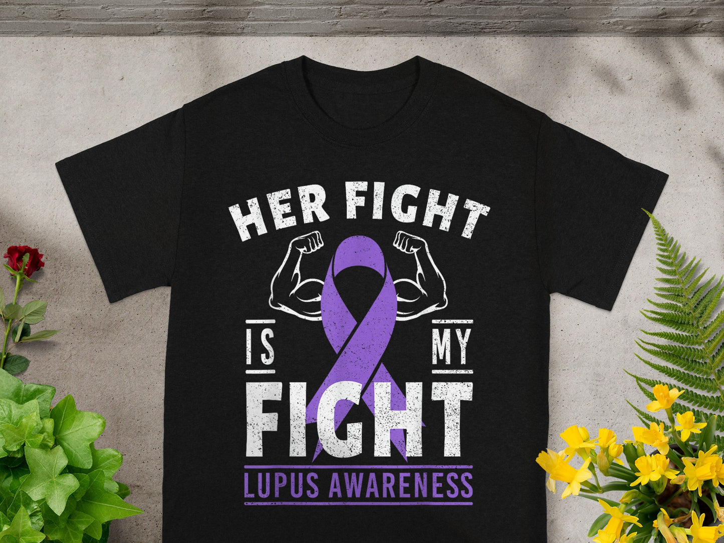 Her Fight Is My Fight Lupus Awareness Shirt