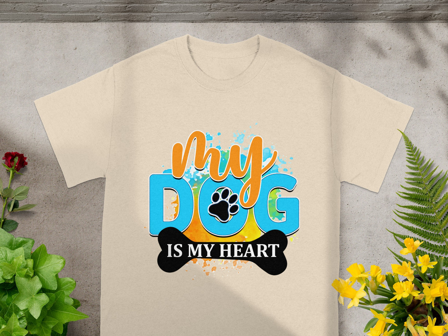 My Dog Is My Heart Graphic T-Shirt Design