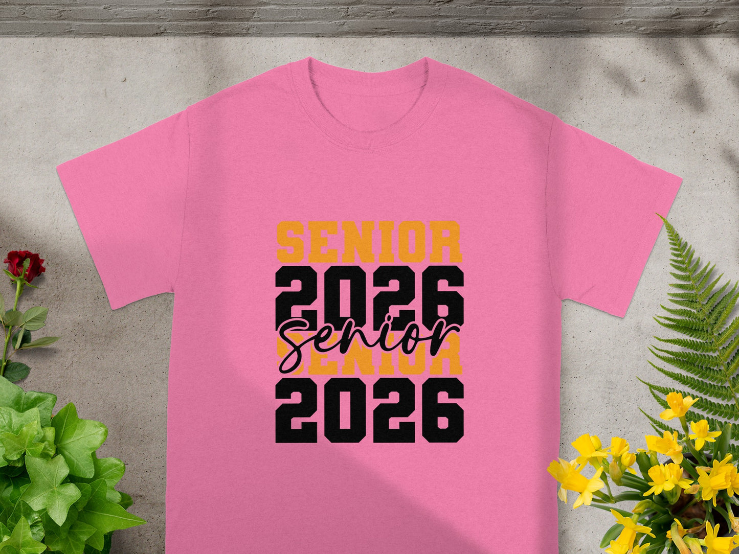 Senior 2026 Graphic Text Design Senior T-shirt