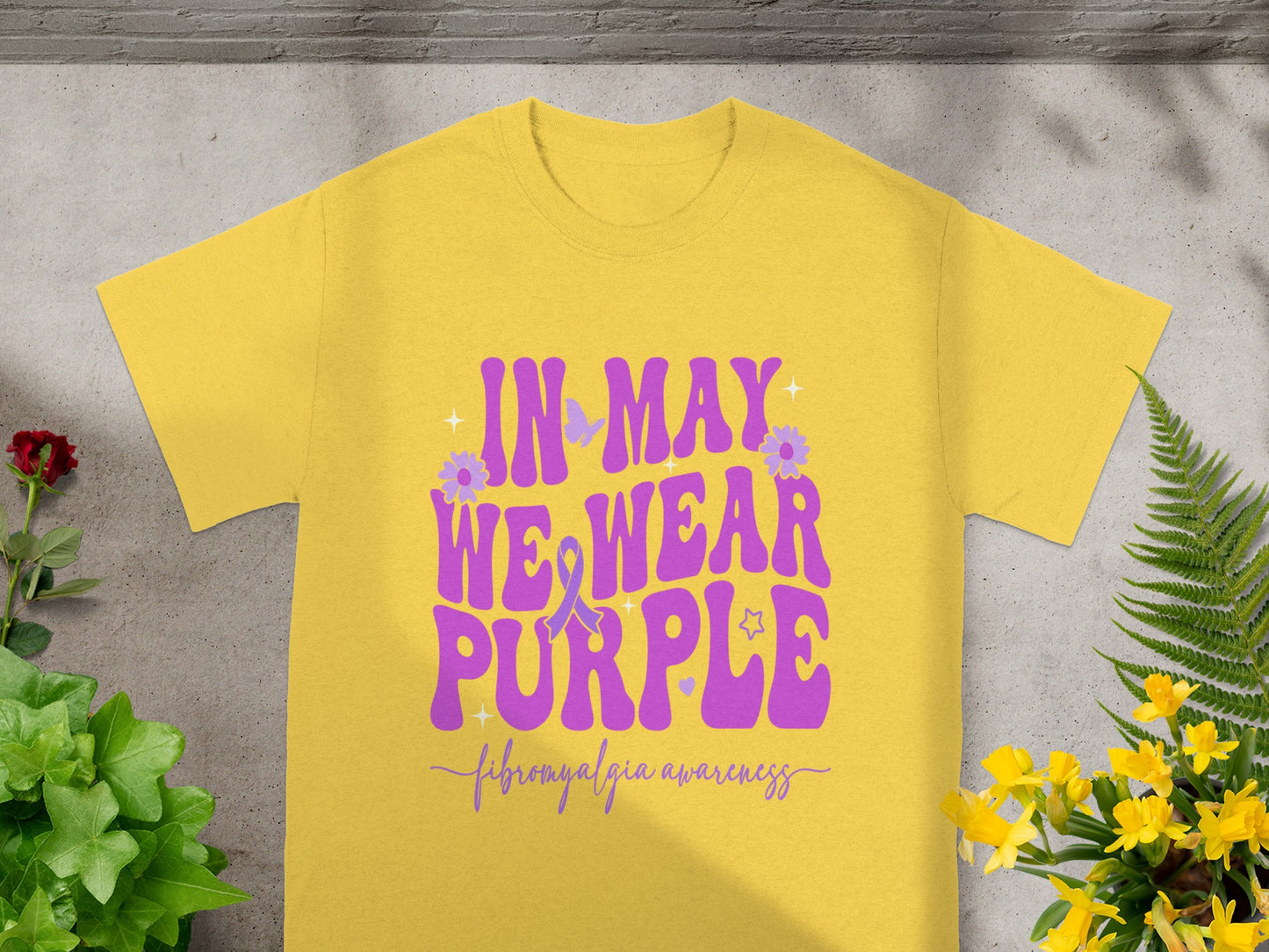 In May We Wear Purple Fibromyalgia Awareness Shirt
