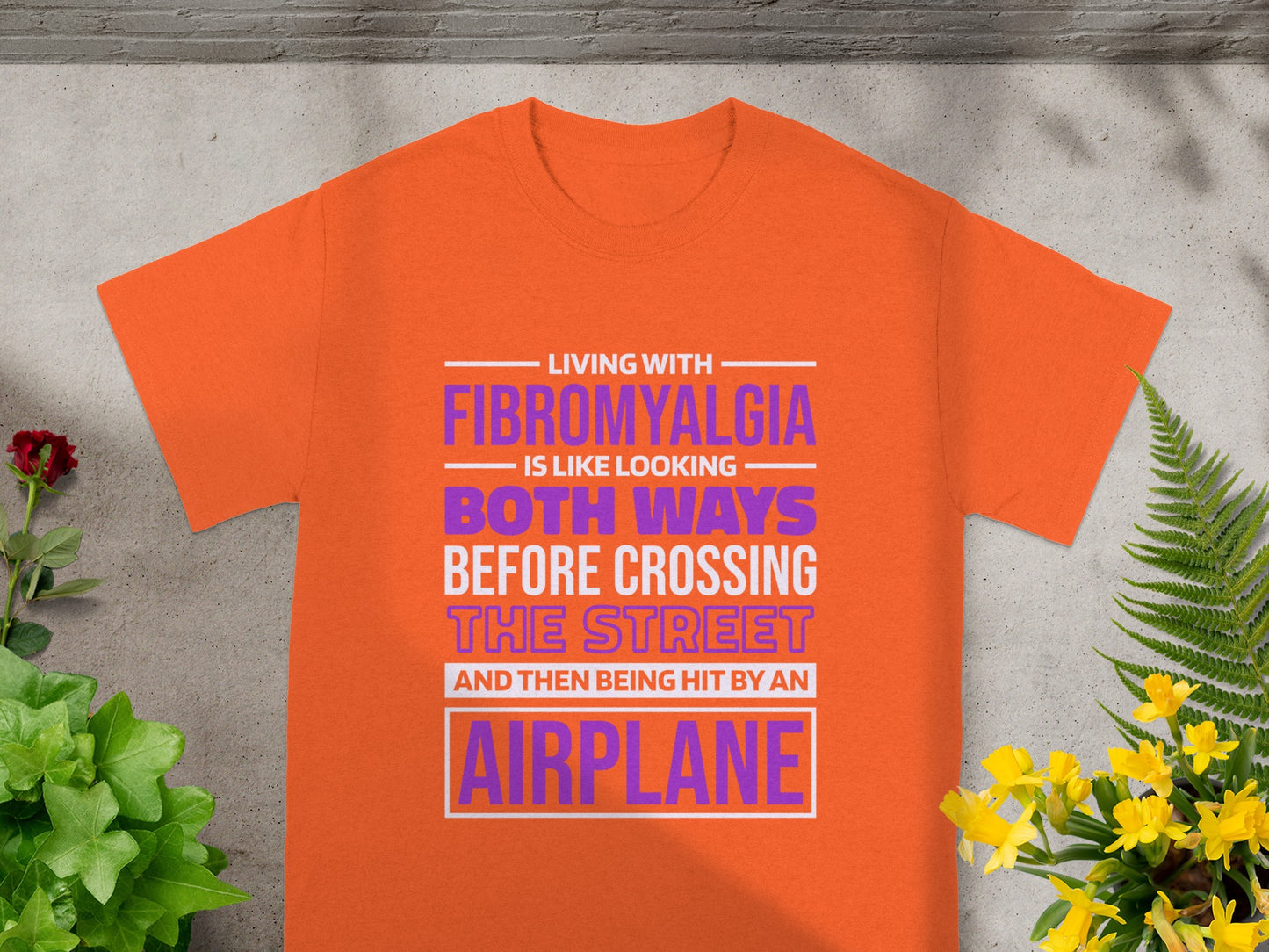 Living With Fibromyalgia Funny Airplane Shirt