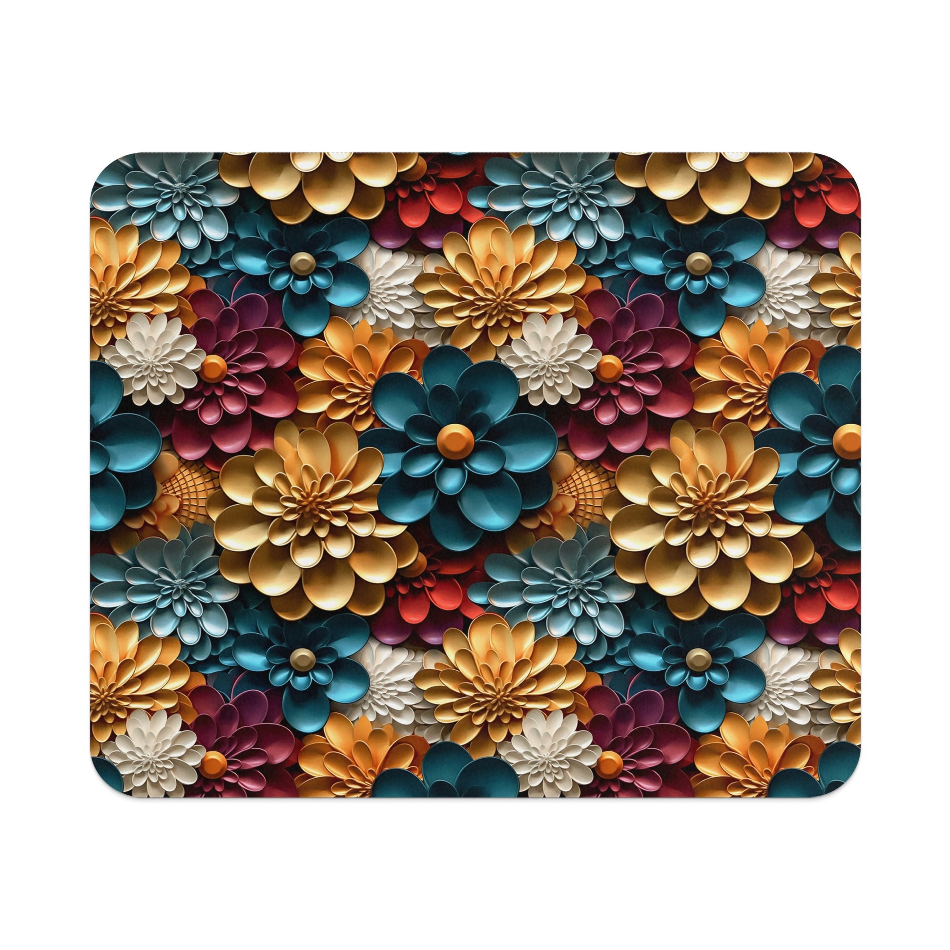 Colorful Floral Design with Multicolor Flower Patterns