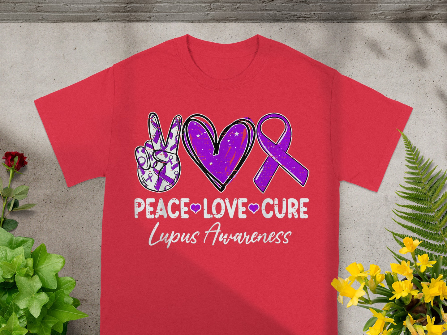 Peace Love Cure Lupus Awareness Shirt