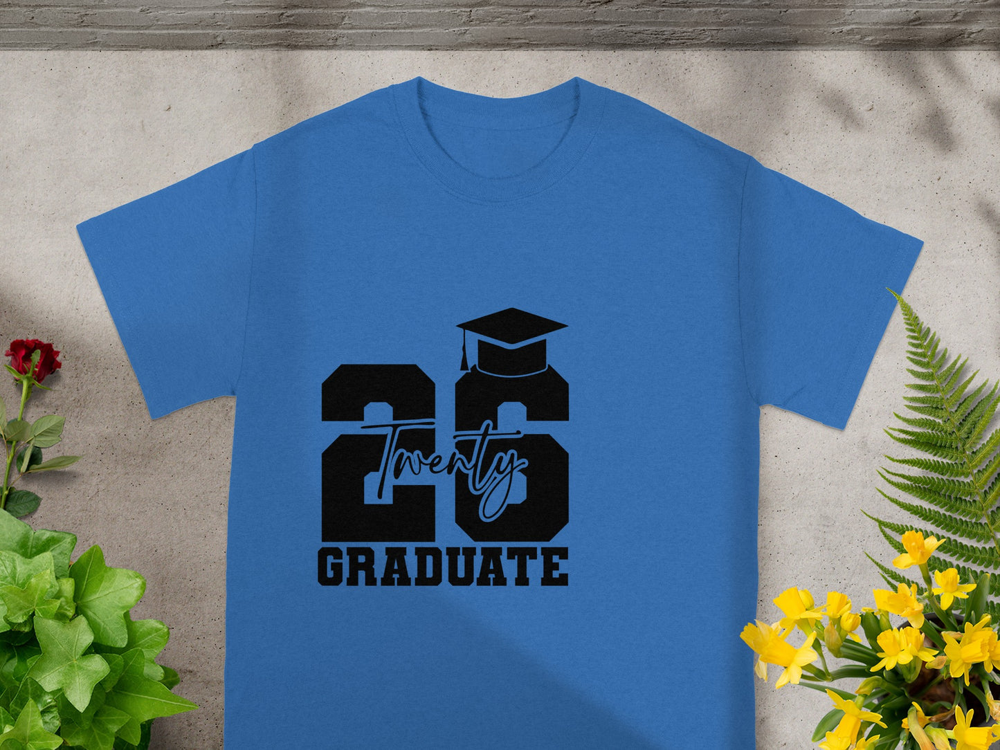 Class of 2026 Twenty Six Graduate Blue T-Shirt