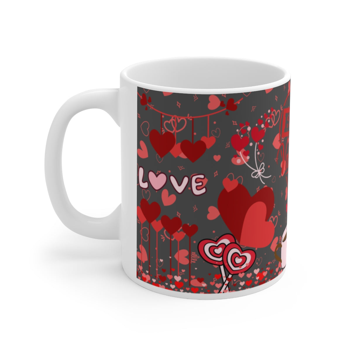 Valentine's Day Themed Love and Hearts Mug Product