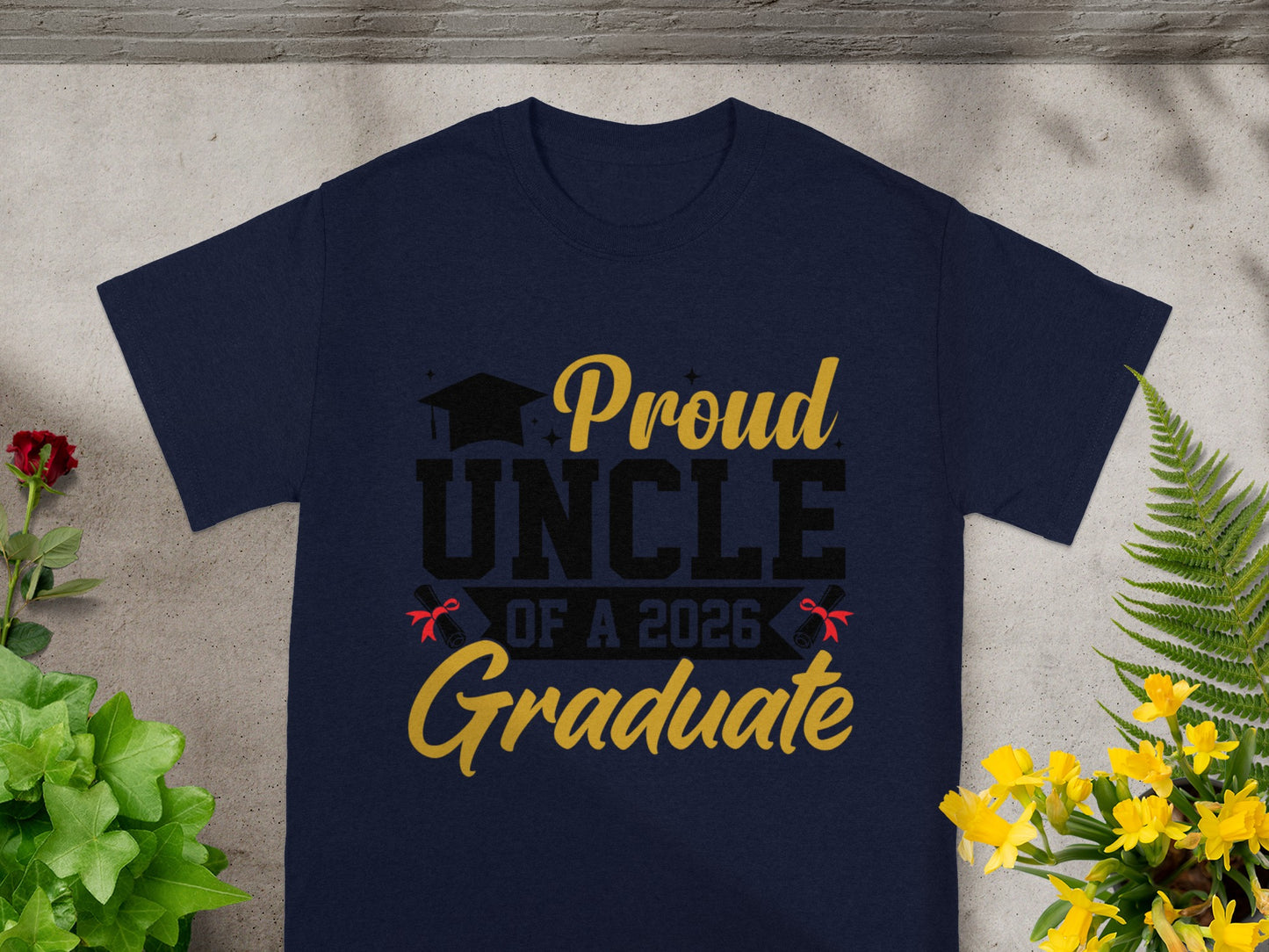 Proud Uncle of a 2026 Graduate T-shirt for Celebrations