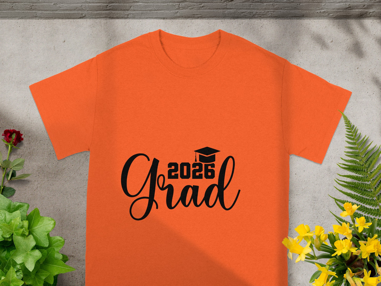 2026 Grad Orange T-Shirt Graduation Gift Apparel