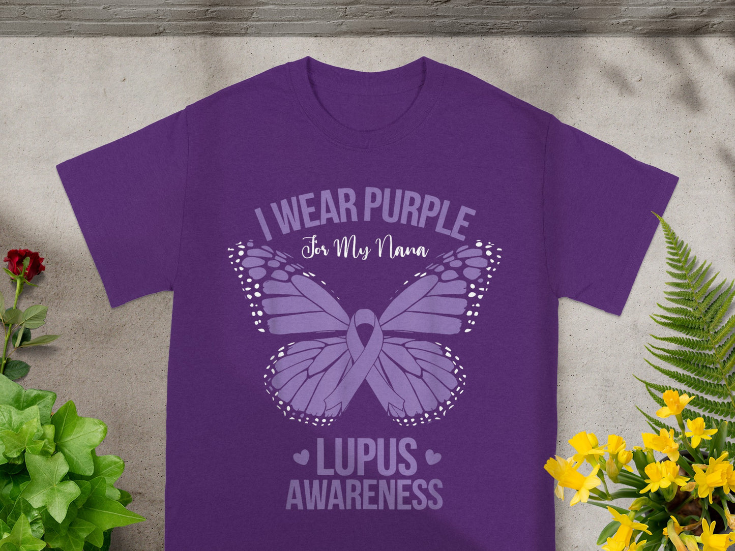 I Wear Purple For My Nana Lupus Awareness Shirt