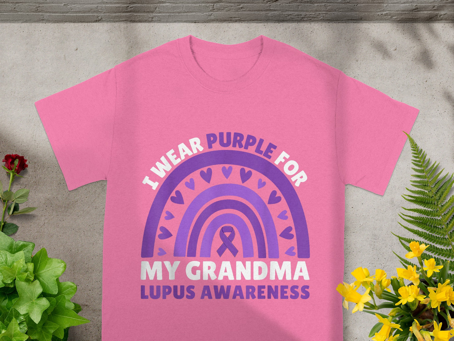 I Wear Purple For My Grandma Lupus Awareness Shirt