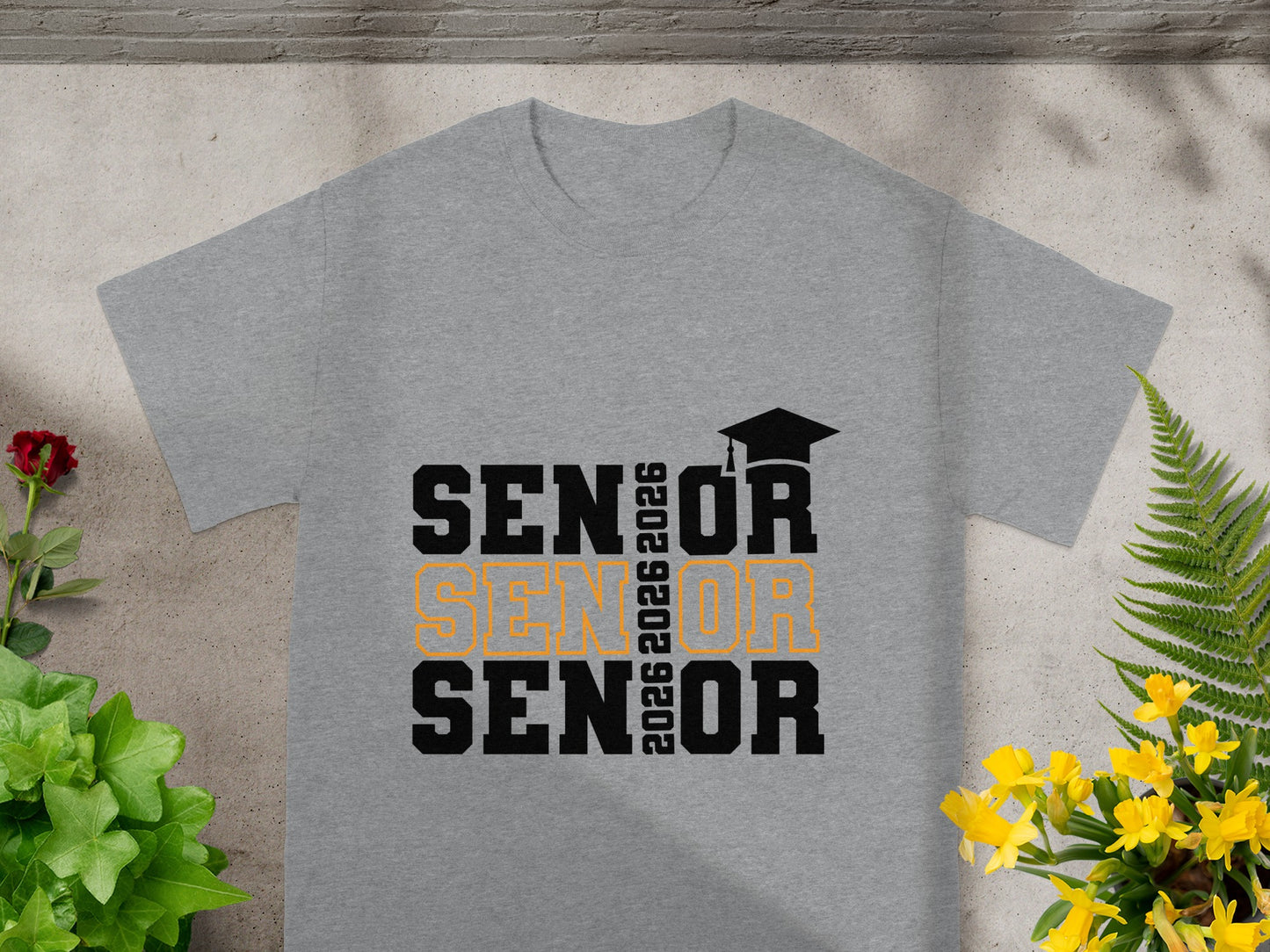 SENIOR 2026 Grad Cap Graphic Unisex T-Shirt