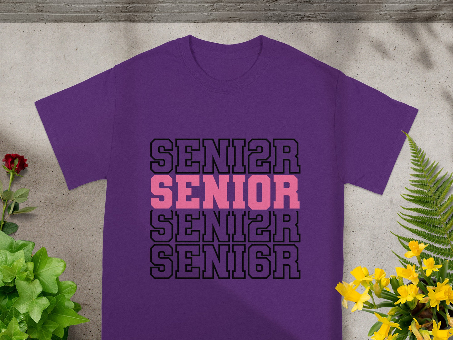 Senior Graduation Class Year Graphic Design Shirt