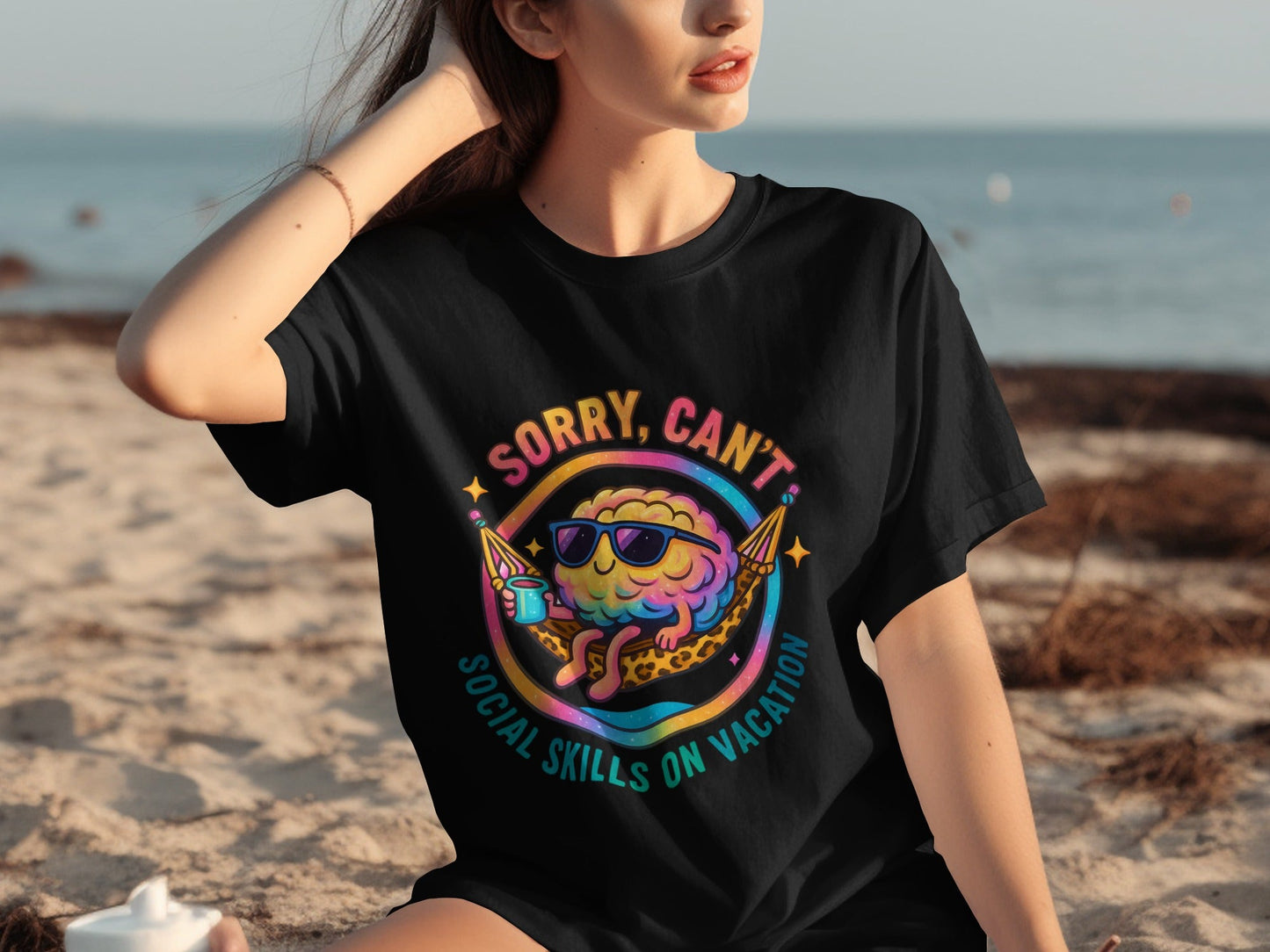 Sorry Can't Social Skills On Vacation T-shirt