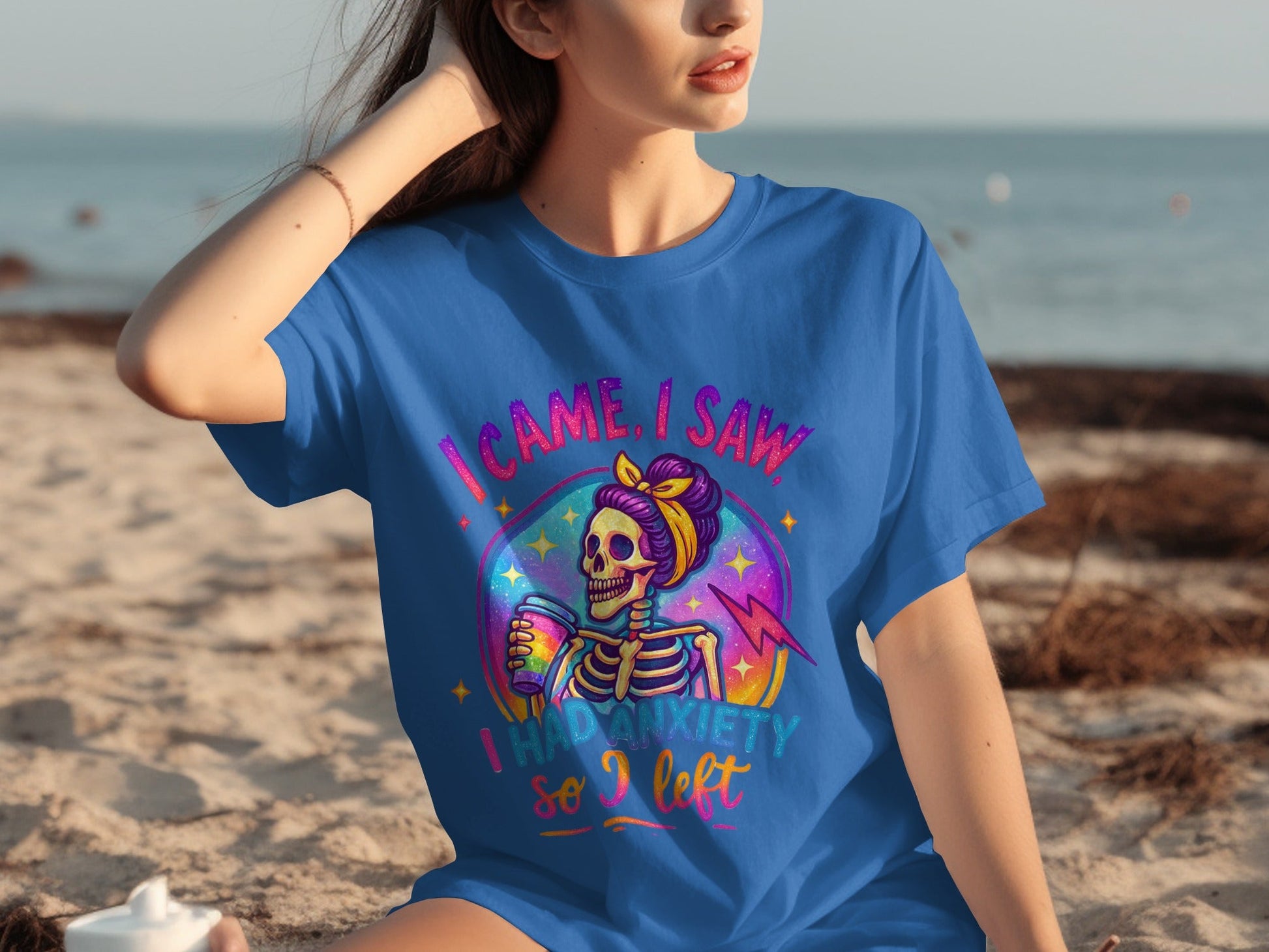 I Came I Saw I Had Anxiety So I Left Graphic T-shirt