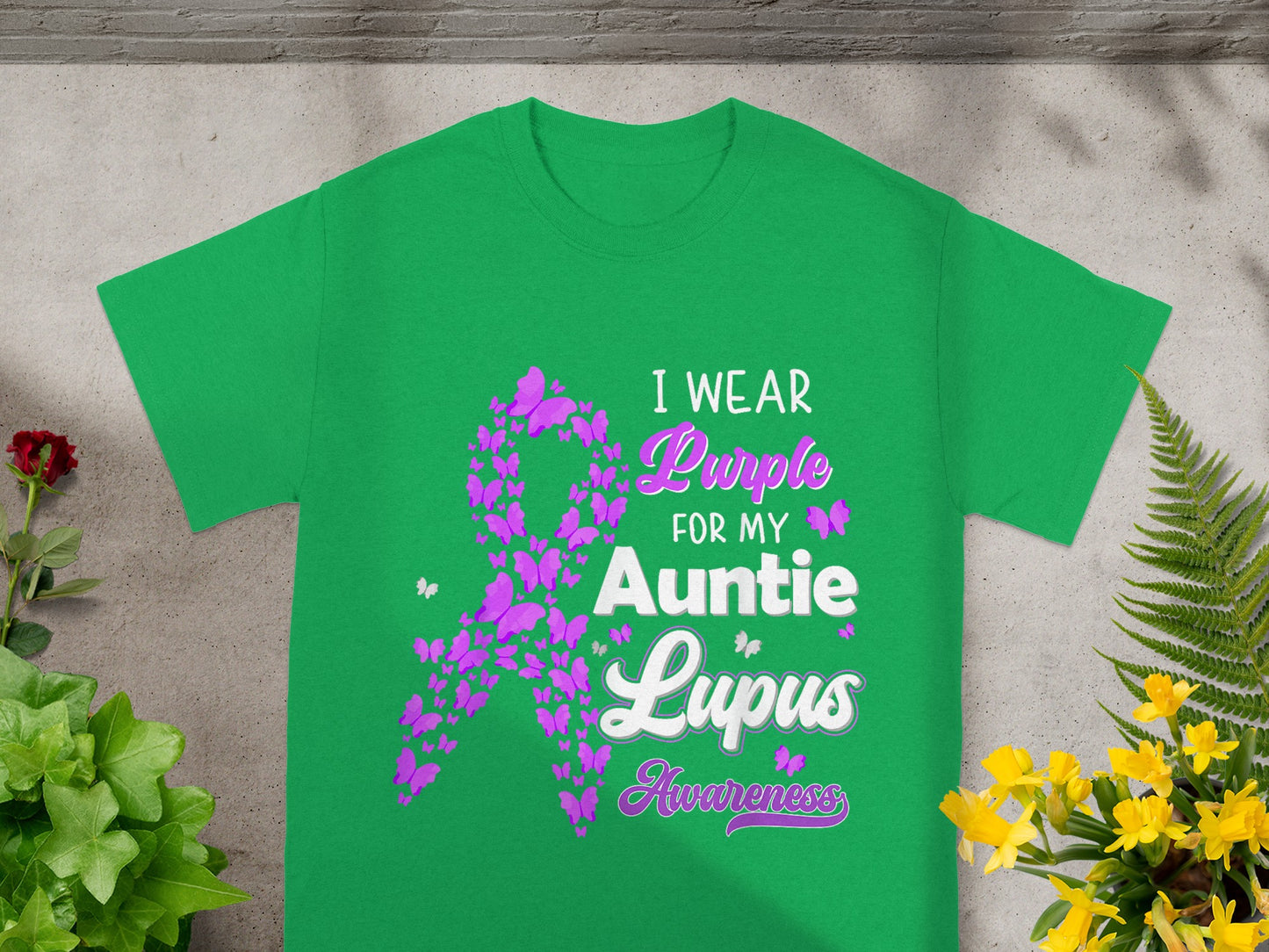 I Wear Purple For My Auntie Lupus Awareness T-Shirt