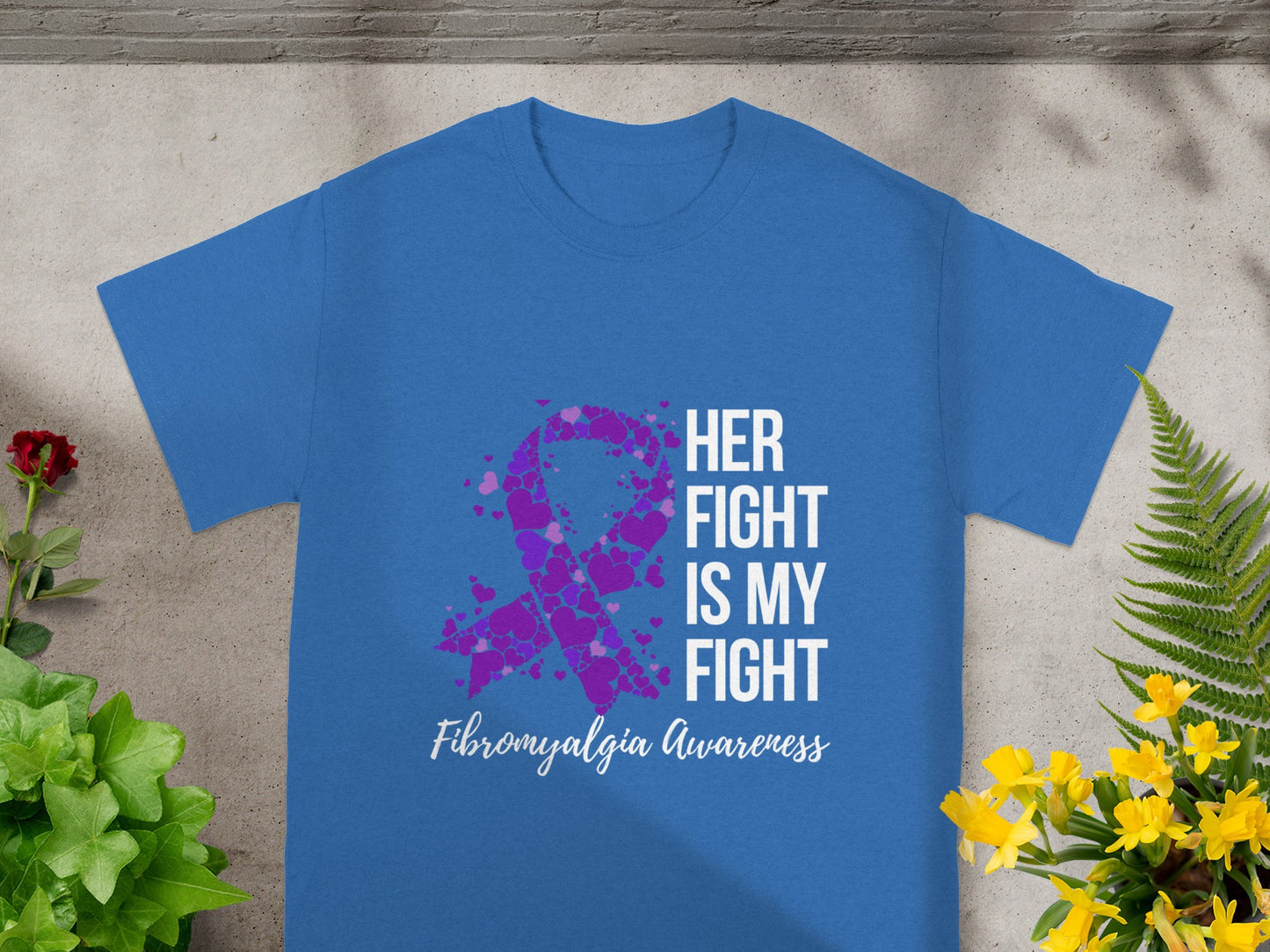 Her Fight Is My Fight Fibromyalgia Awareness Shirt