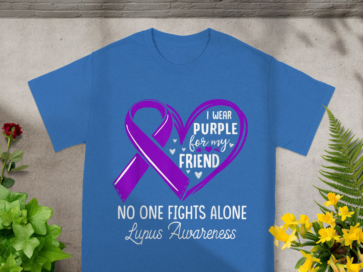 I Wear Purple for My Friend No One Fights Alone Shirt