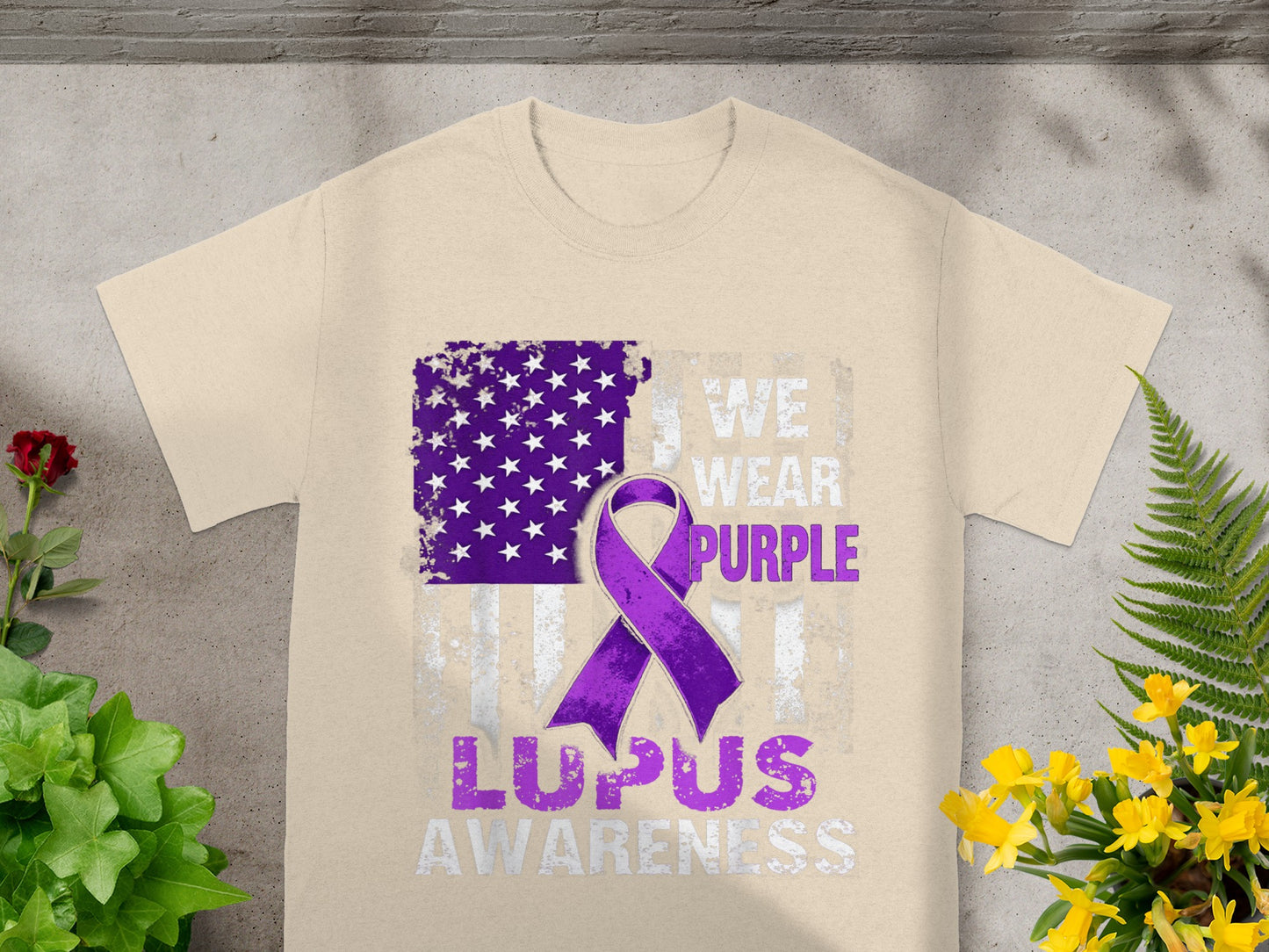 We Wear Purple Lupus Awareness T-shirt