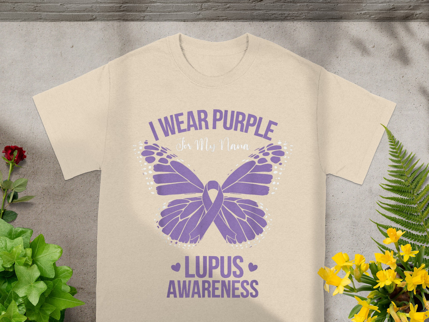 I Wear Purple for My Nana Lupus Awareness Shirt