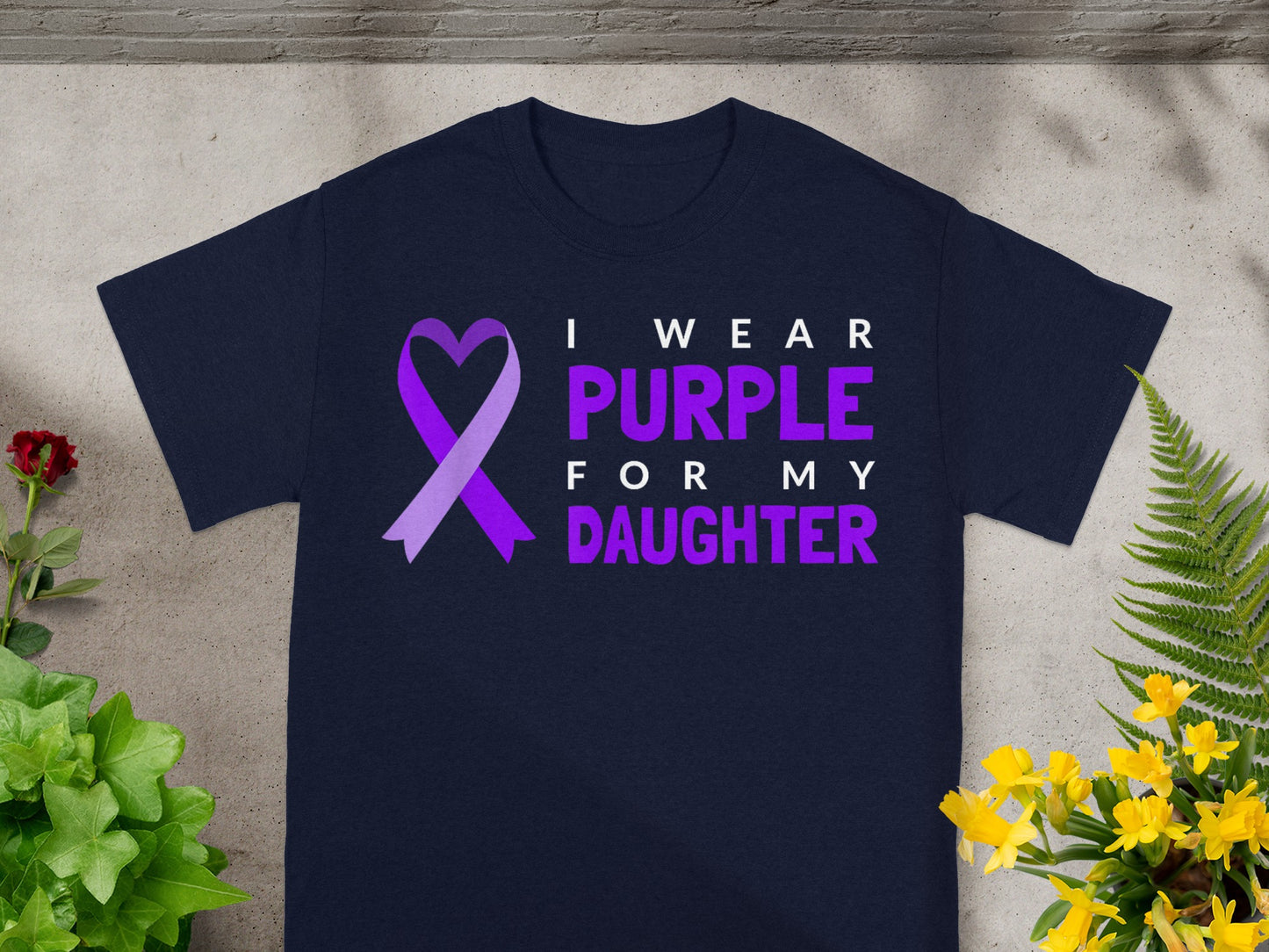 I Wear Purple For My Daughter Graphic T-Shirt