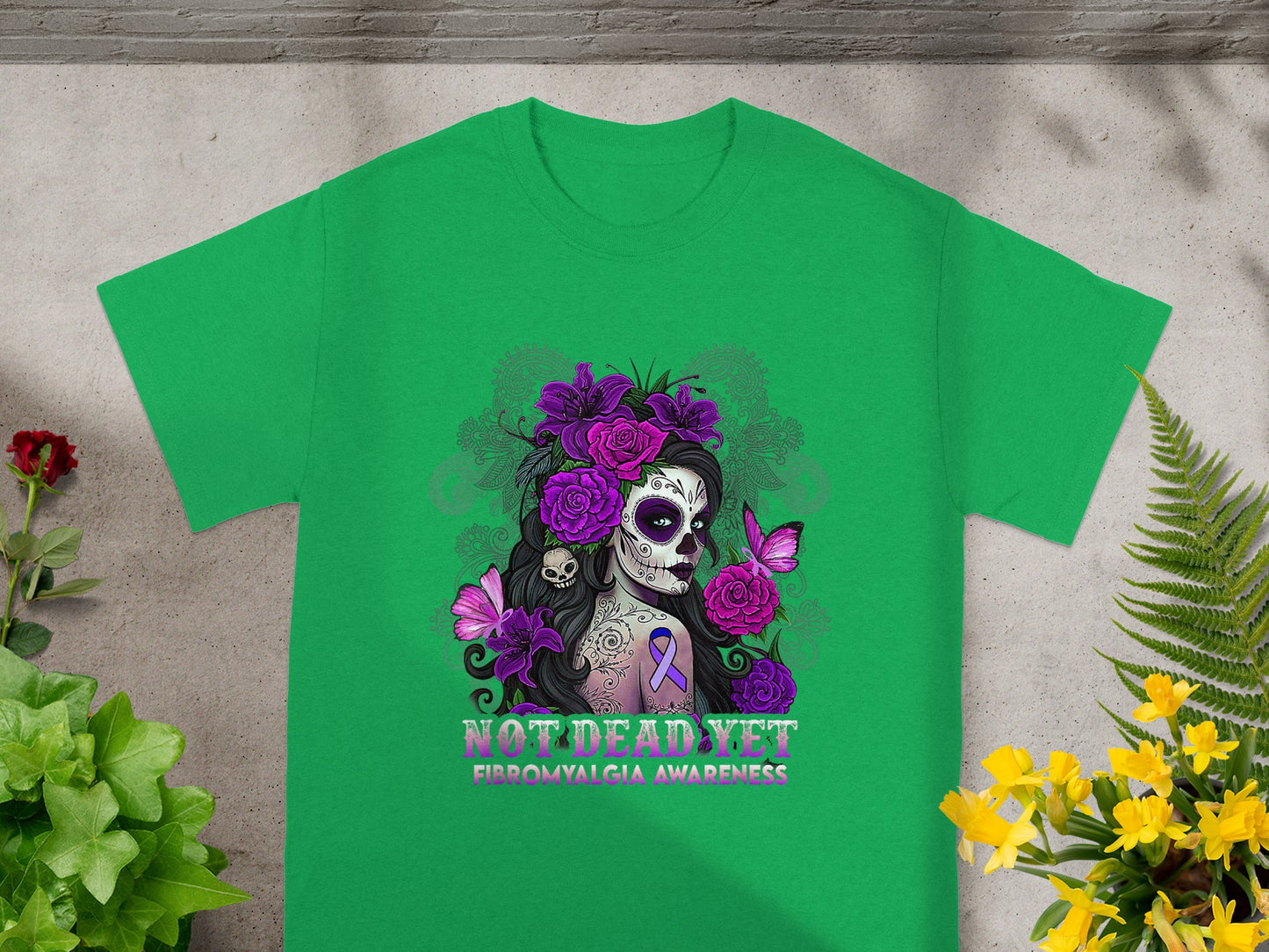 Not Dead Yet Fibromyalgia Awareness T-shirt