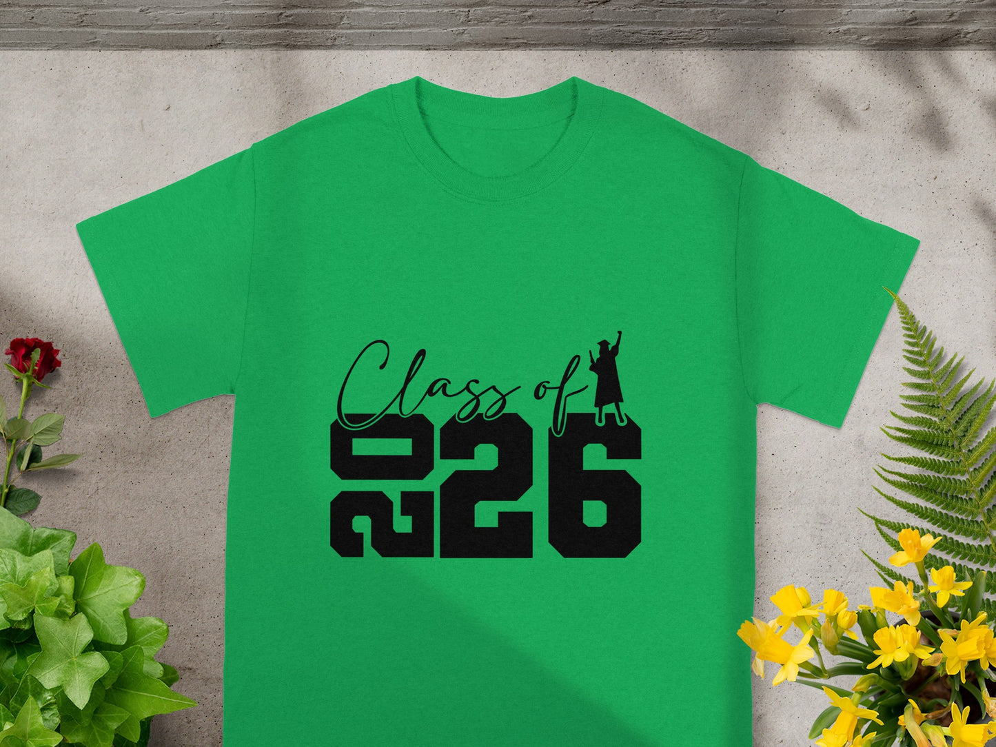 Class of 2026 Grad Silhouette T-Shirt for Graduates