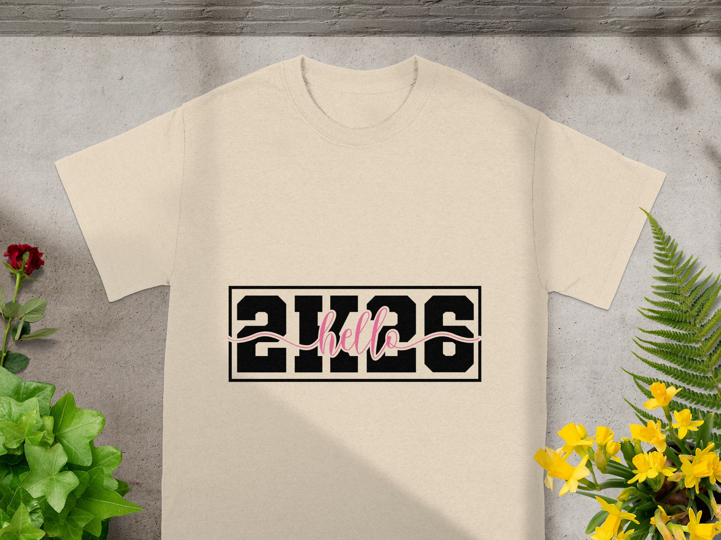 Hello 2H26 Graphic Design T-shirt for Casual Wear