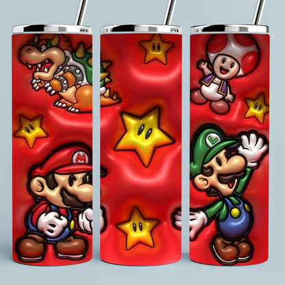 Mario Bros 3D Puff Tumbler
