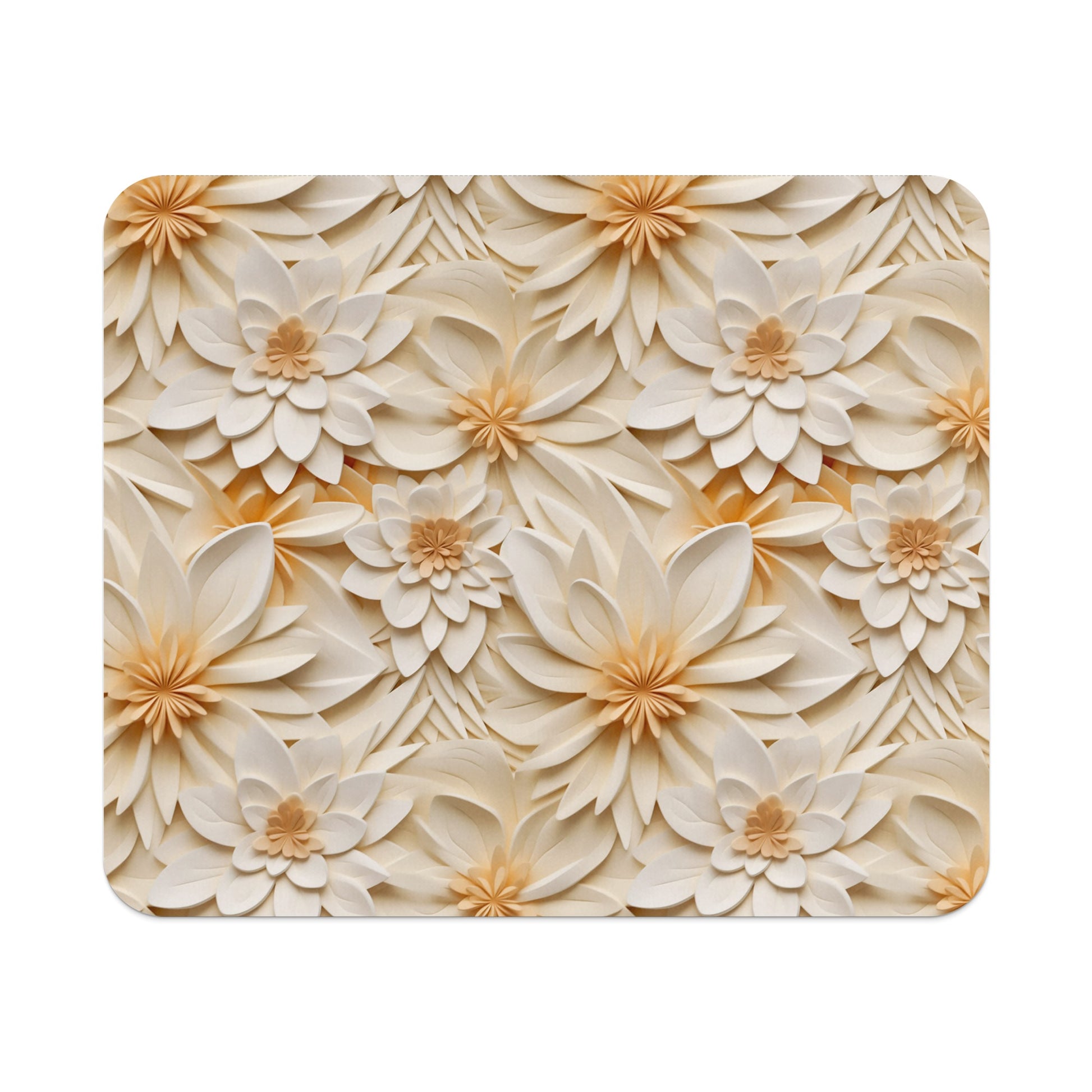 Elegant Floral Pattern Design Mouse Pad